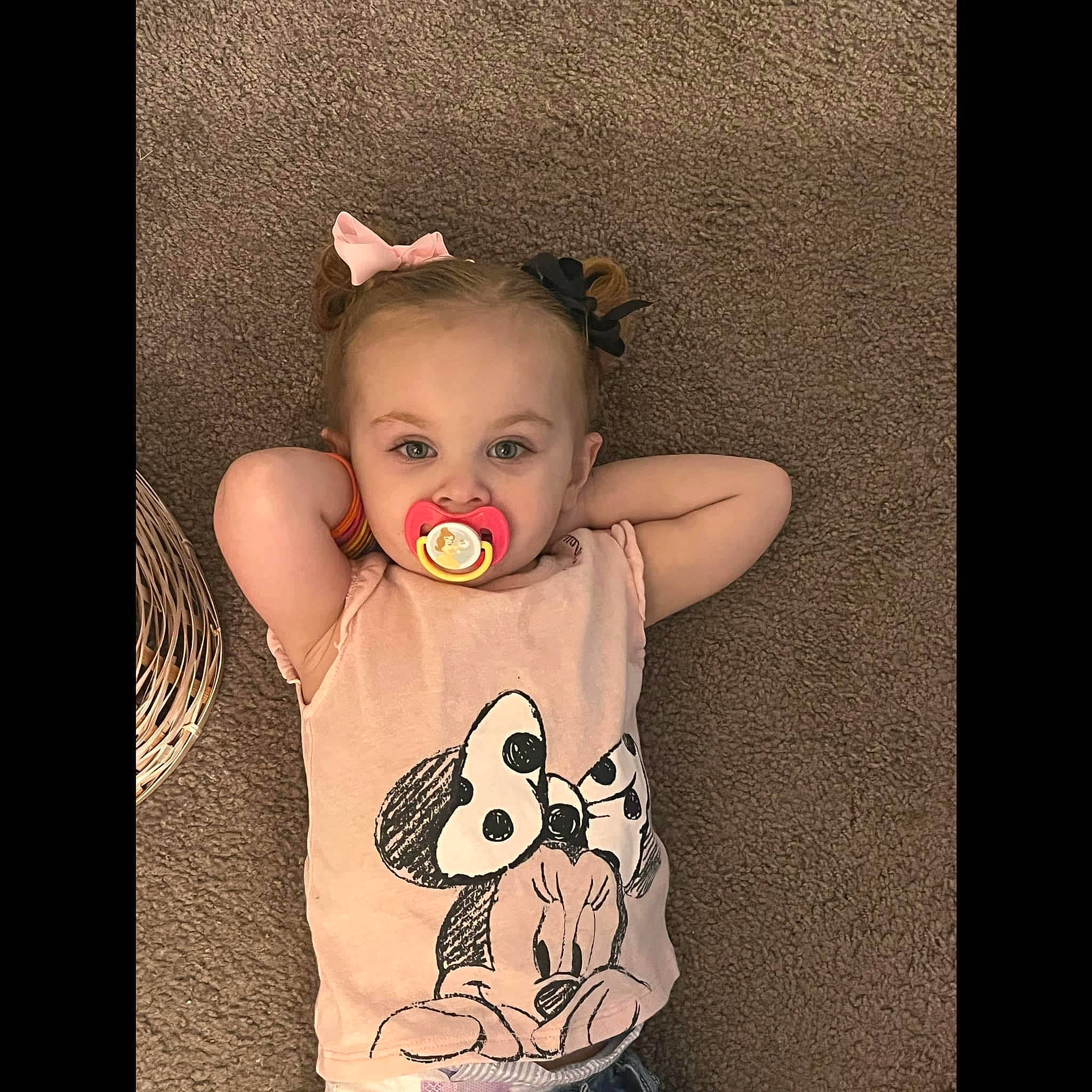 Esmae is registered to the contest to win money with this photo: baby, baby_toddler_clothing, chest, eyelash, fashion_accessory, fictional_character, flash_photography, flesh, font, gesture, happy, human_body, neck, pattern, person, sitting, sleeve, t_shirt, toddler, vintage_clothing