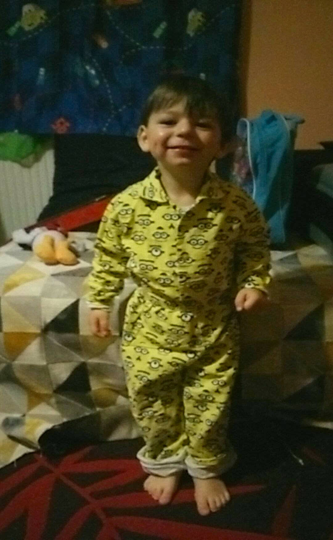 Jakub joined the competition — help win amazing prizes! camouflage, child, fun, joy, military_camouflage, military_person, military_uniform, nightwear, non_commissioned_officer, pajamas, pattern, person, play, room, sitting, skin, sleeve, smile, soldier, thumb