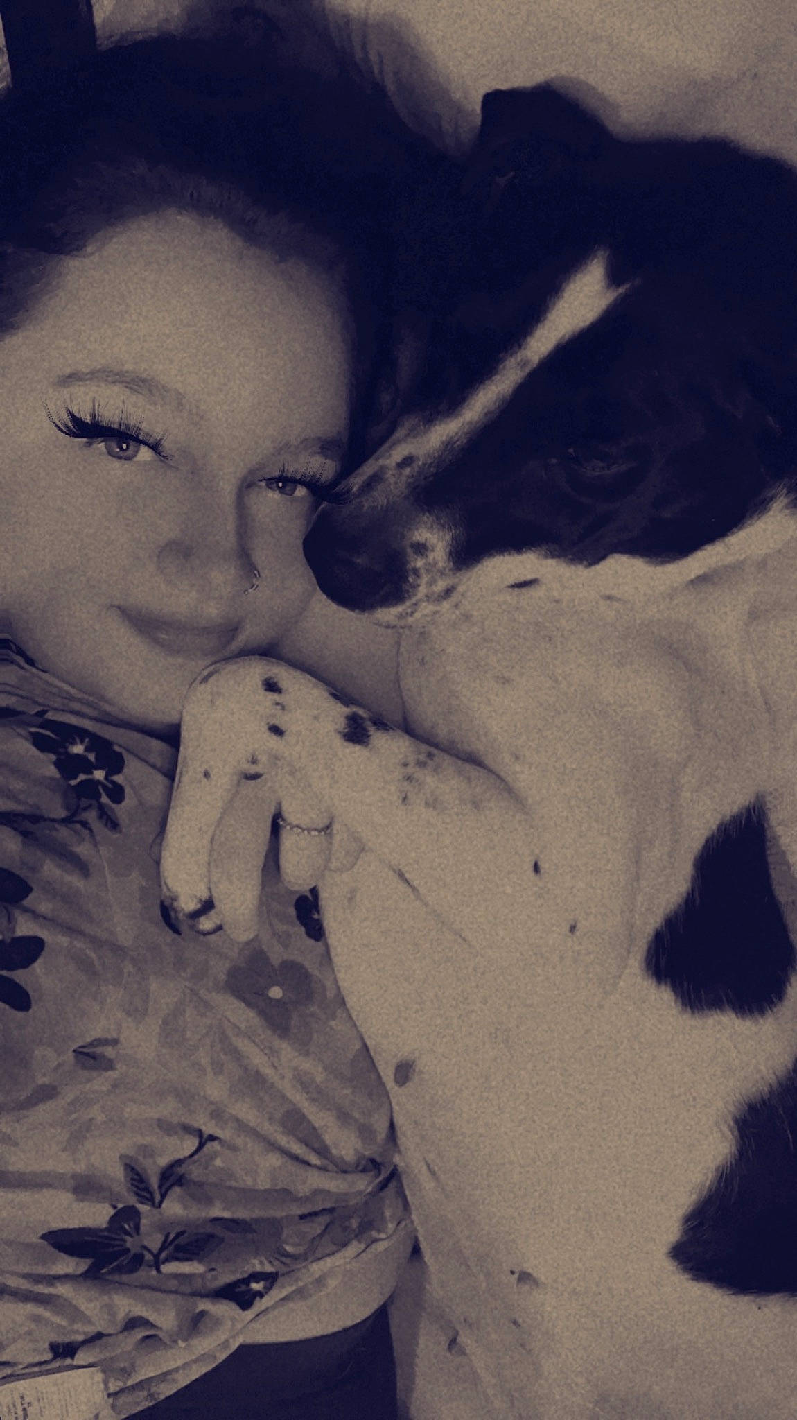 Luna is registered to the contest to win money with this photo: carnivore, companion_dog, dog, dog_breed, eyebrow, eyelash, flash_photography, fur, gesture, happy, jaw, love, monochrome, monochrome_photography, neck, nose, tints_and_shades, vintage_clothing, whiskers, working_animal