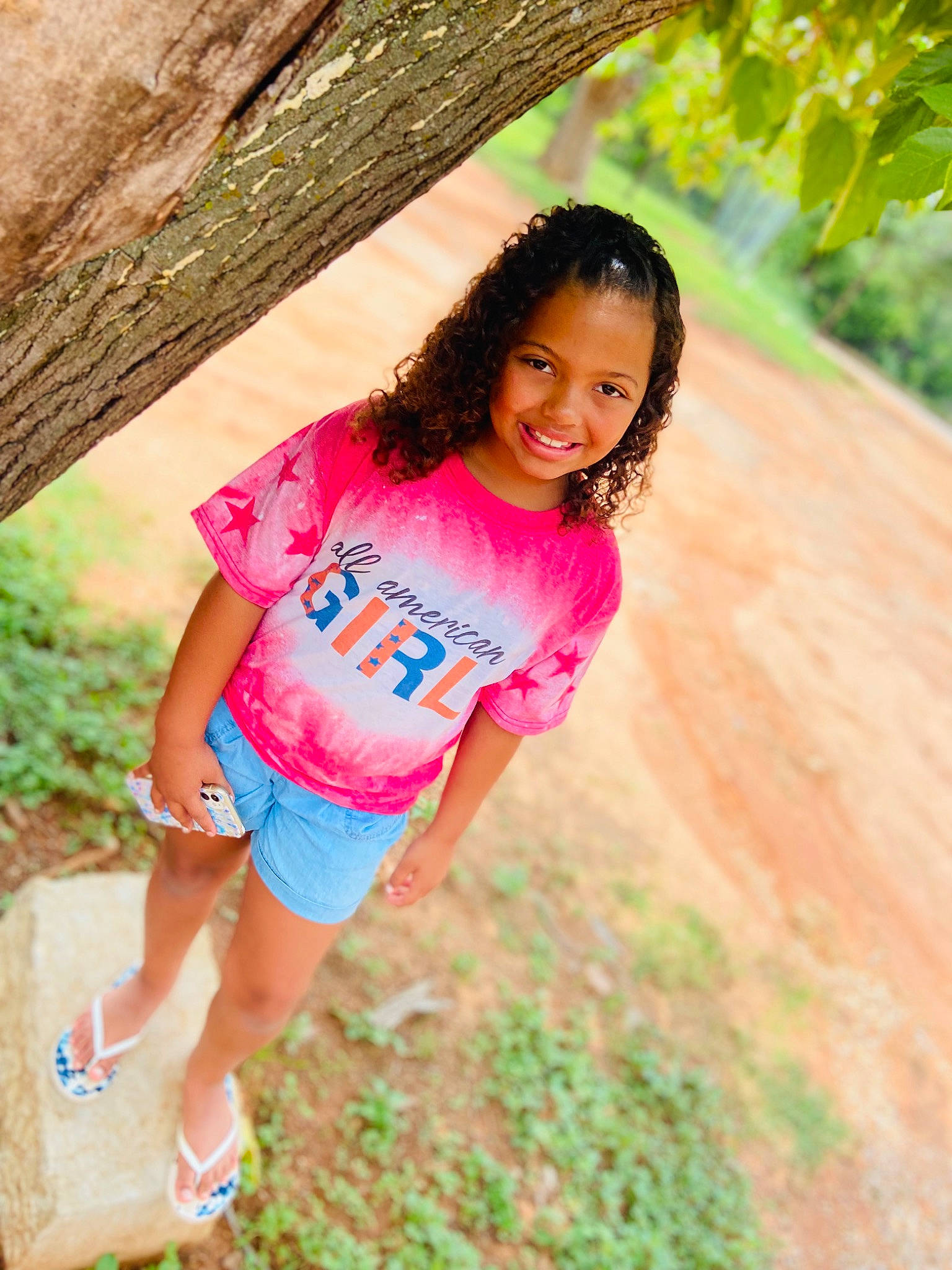 Anyah joined the competition — help win amazing prizes! adaptation, face, fun, grass, hair, hairstyle, happy, joy, leaf, leisure, nature, people_in_nature, person, plant, shorts, skin, smile, sunlight, t_shirt, thigh