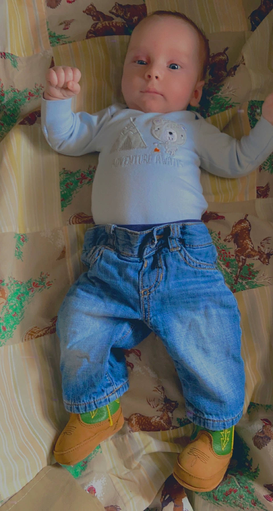 Douglas joined the competition — help win amazing prizes! baby_toddler_clothing, cheek, child, hair, hairstyle, head, human_body, joint, leg, neck, pattern, person, shoulder, skin, sleeve, textile, thigh, toddler, trunk, waist