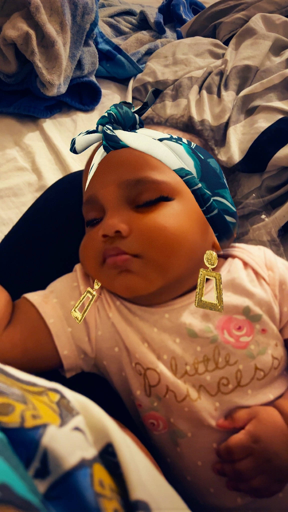 Amilyonna joined the competition — help win amazing prizes! abdomen, baby, bedtime, cheek, child, comfort, eyelash, fashion_accessory, fun, happy, jewellery, linens, person, skin, sleep, toddler, tradition