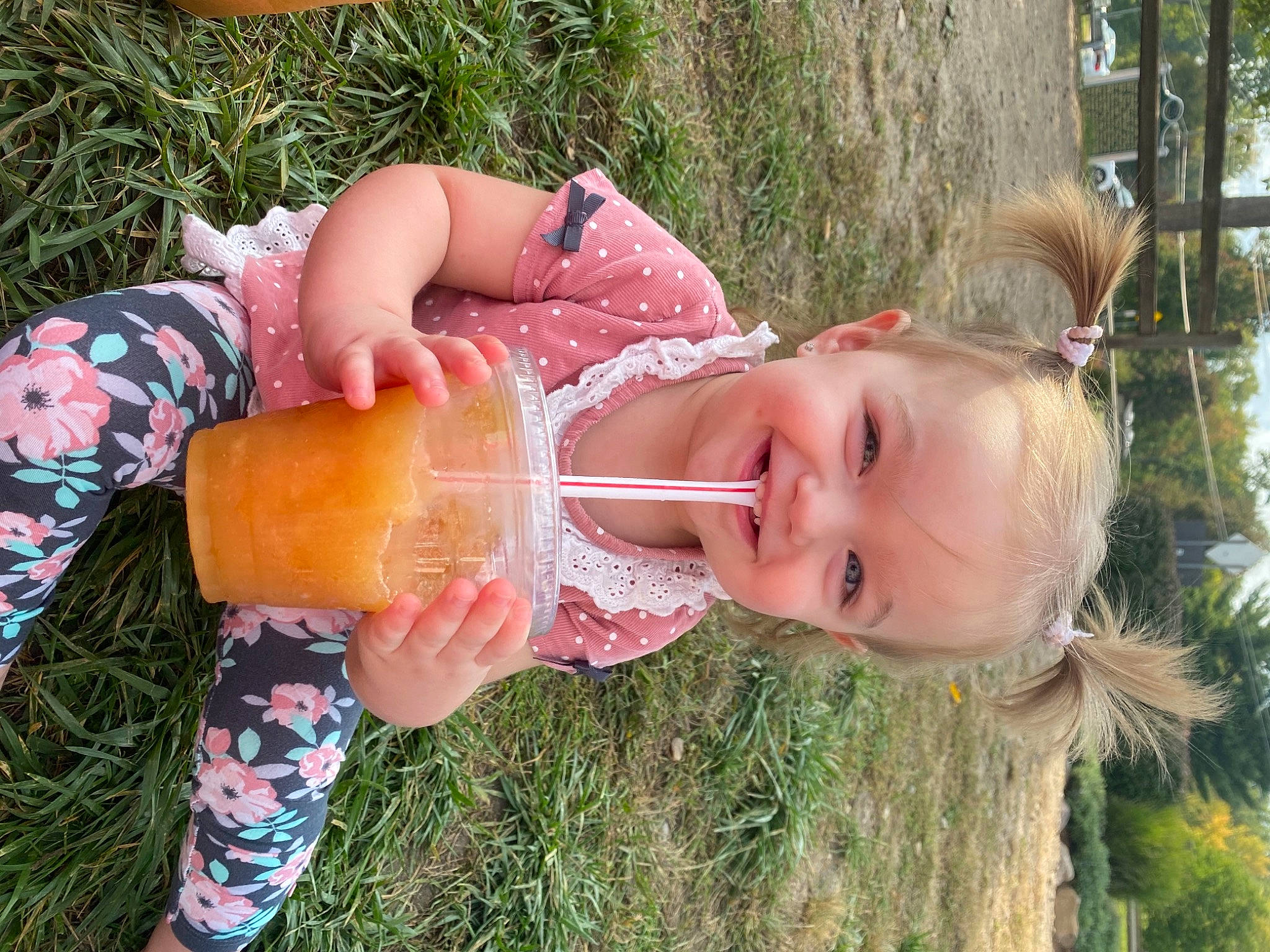 Kaylyn is registered to the contest to win money with this photo: child, grass, joy, person, toddler