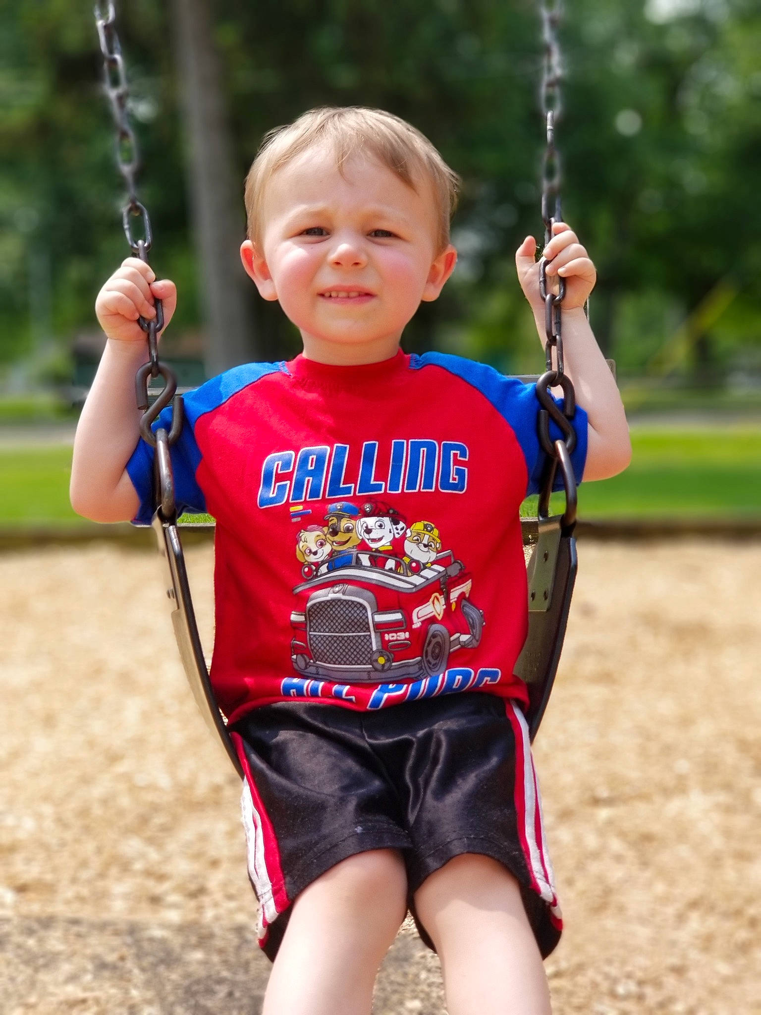 Blayze joined the competition — help win amazing prizes! child, city, fun, happy, human_settlement, joy, leisure, outdoor_play_equipment, person, play, playground, public_space, recreation, smile, summer, swing, toddler, vacation