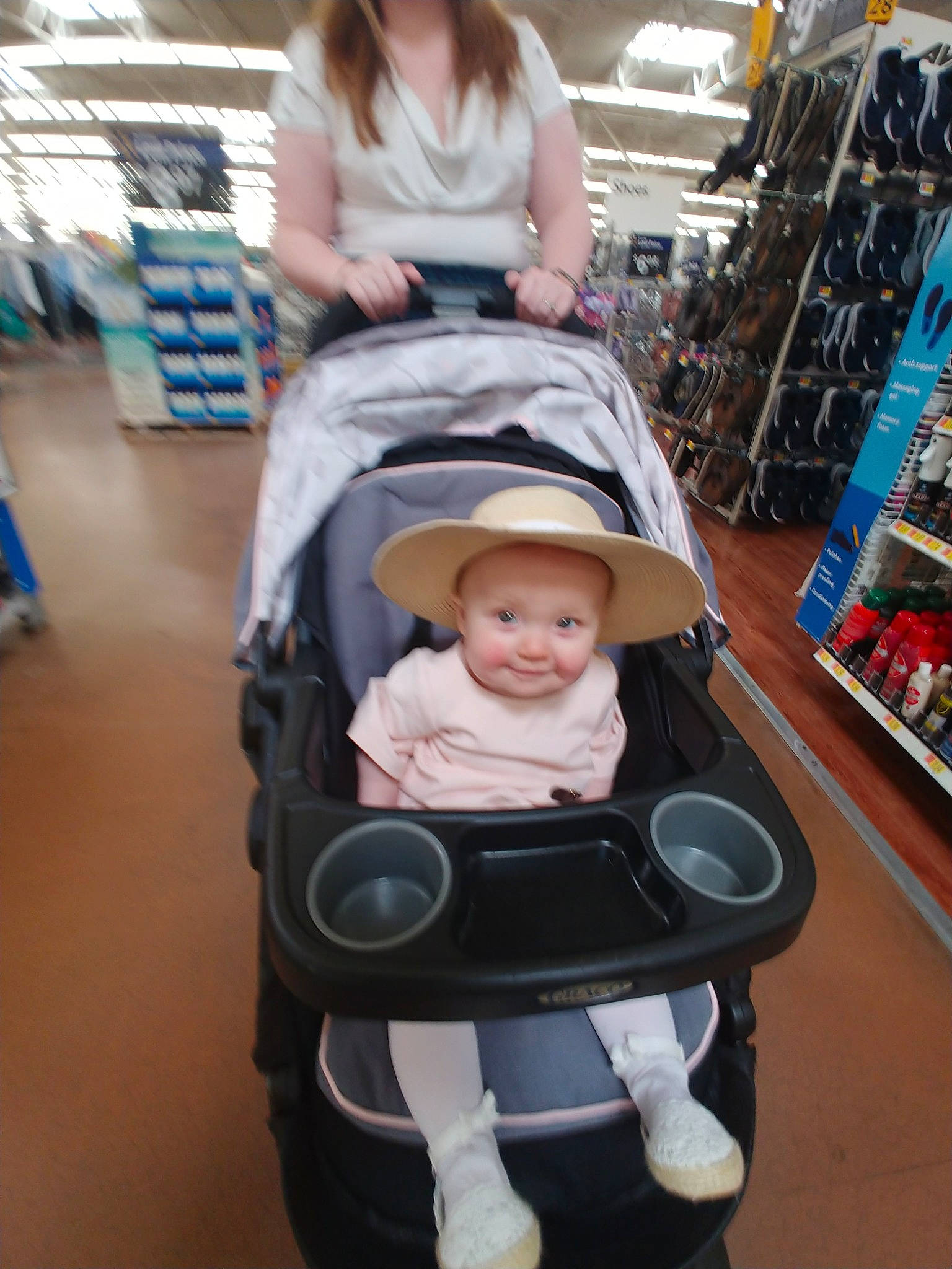 Koraline is registered to the contest to win money with this photo: baby, baby_carriage, baby_products, child, headwear, joy, person, product, toddler, travel, vacation