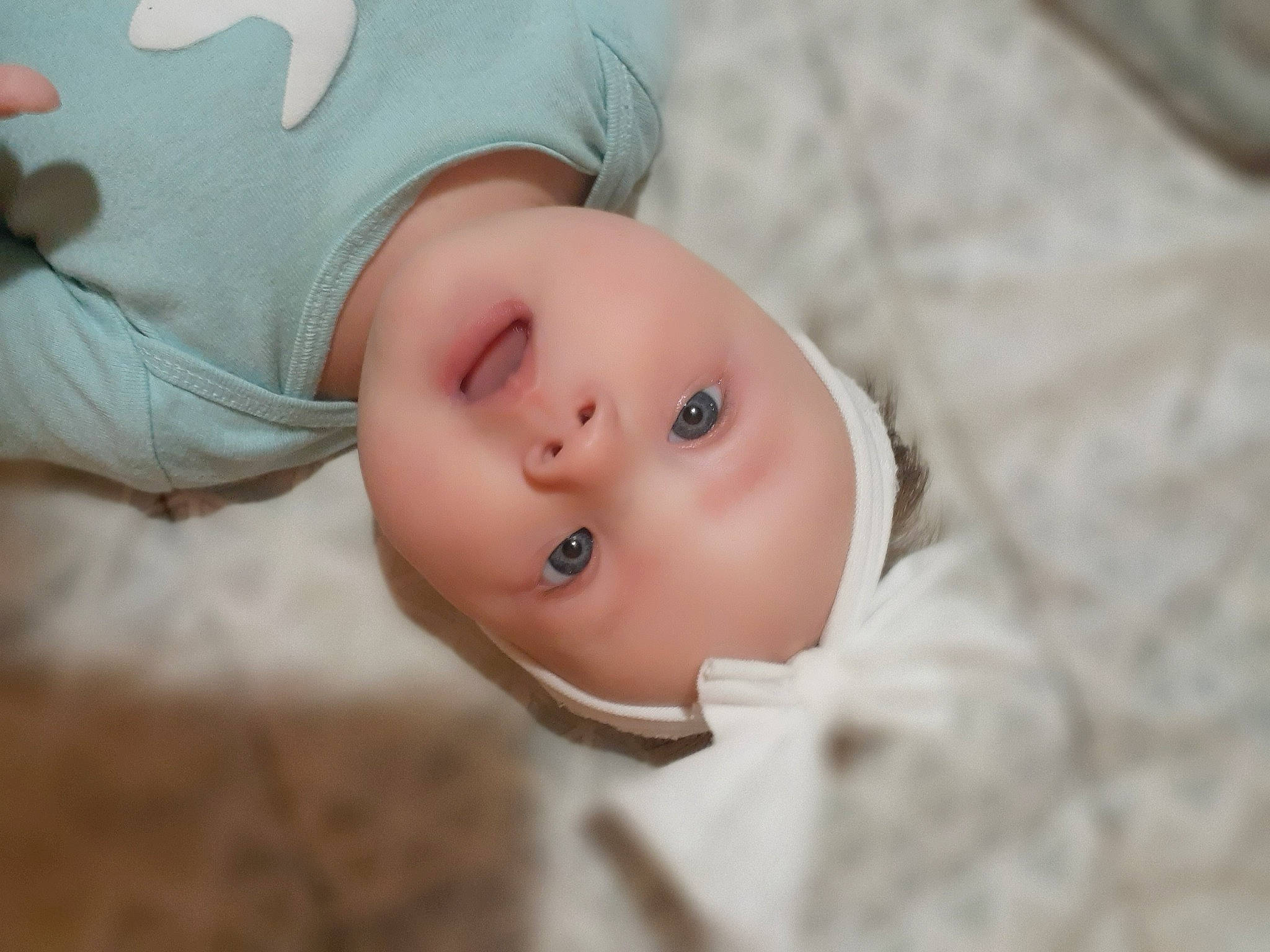 Skylar Storm joined the competition — help win amazing prizes! baby, cheek, child, chin, close_up, eye, face, head, headwear, iris, lip, mouth, nose, person, pink, skin, toddler