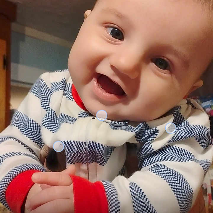 Emmett joined the competition — help win amazing prizes! baby, babywear, background, child, closeup, clothing, cute, expression, face, hands, happy, home, human, indoor, infant, onesie, person, portrait, smiling, young