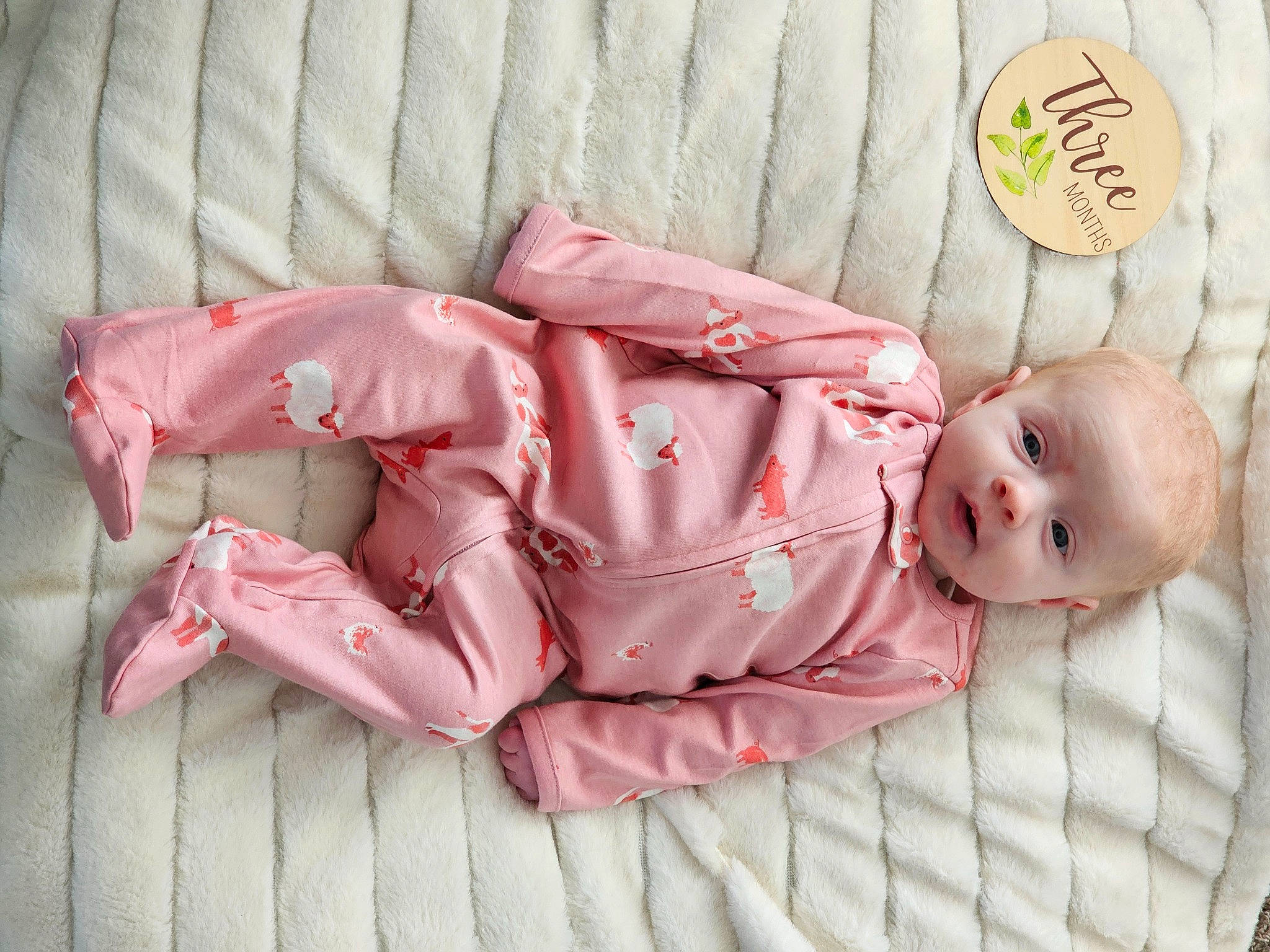 Addisyn is registered to the contest to win money with this photo: baby, baby_products, baby_safety, baby_toddler_clothing, bedding, carmine, child, comfort, linens, nightwear, pattern, peach, person, pink, skin, sleeve, toddler