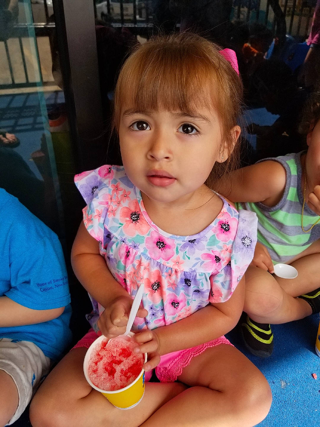 Alyanna is registered to the contest to win money with this photo: baby, child, citrullus, daughter, eating, food, fruit, melon, person, plant, sweetness, toddler, watermelon