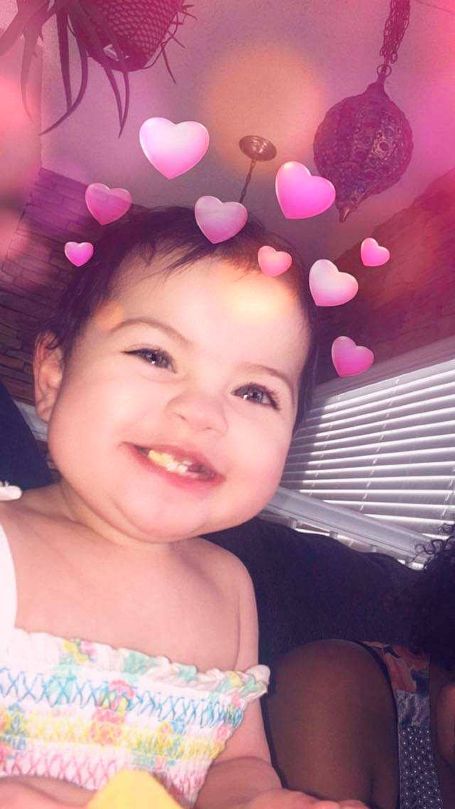 Reyna is registered to the contest to win money with this photo: beauty, cheek, child, ear, face, facial_expression, fun, happy, head, joy, lip, person, pink, skin, smile, toddler