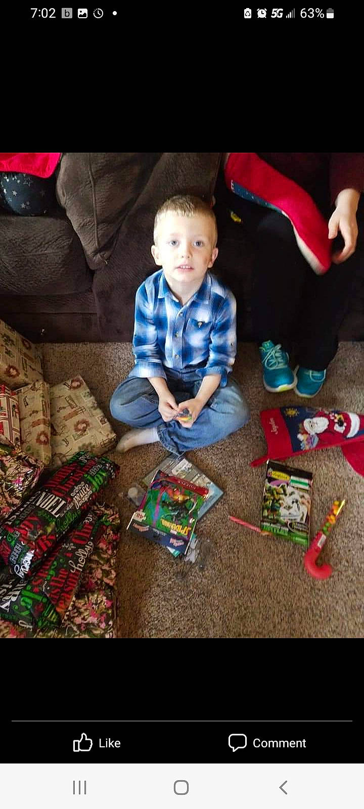 Jayden joined the competition — help win amazing prizes! baby, baby_toddler_clothing, box, child, christmas, christmas_eve, event, flooring, fun, holiday, lap, people, person, play, room, sharing, sitting, sleeve, square, toddler