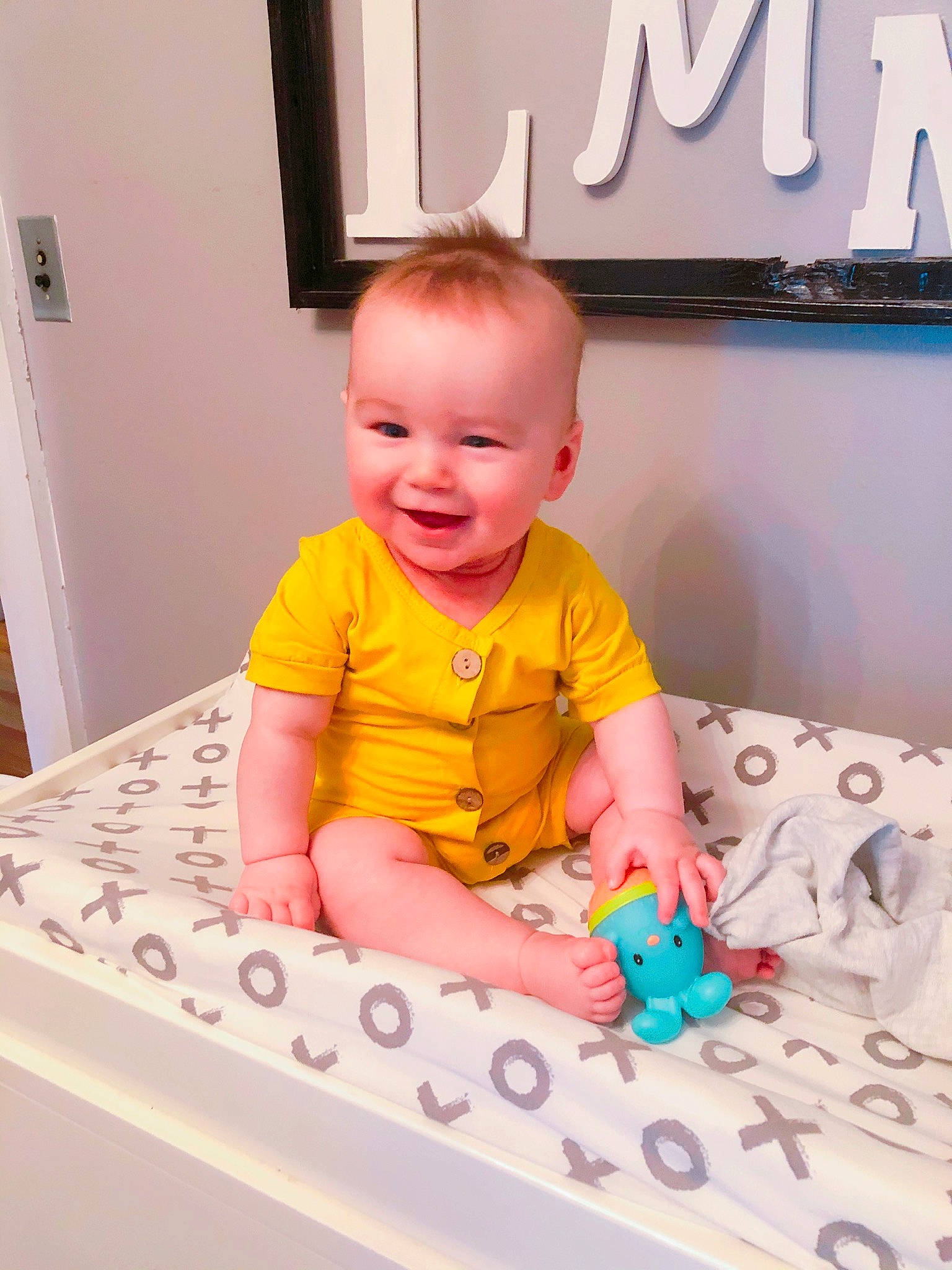 Sullivan joined the competition — help win amazing prizes! baby, baby_products, baby_toddler_clothing, child, joy, person, play, product, toddler