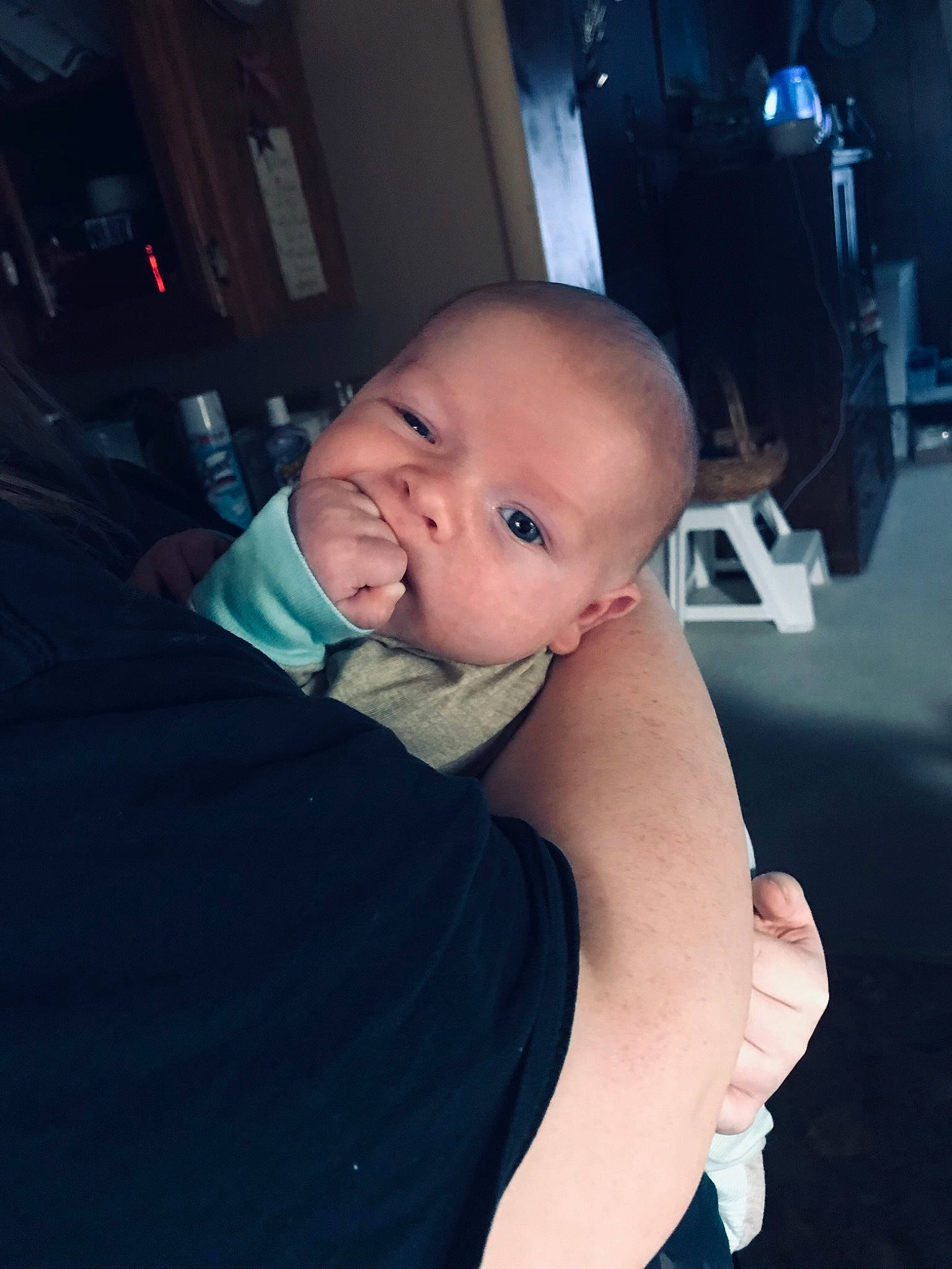 Jase joined the competition — help win amazing prizes! abdomen, baby, baby_toddler_clothing, chair, chest, comfort, elbow, finger, flash_photography, gesture, happy, human_body, human_leg, knee, person, sleeve, t_shirt, thigh, thumb, toddler