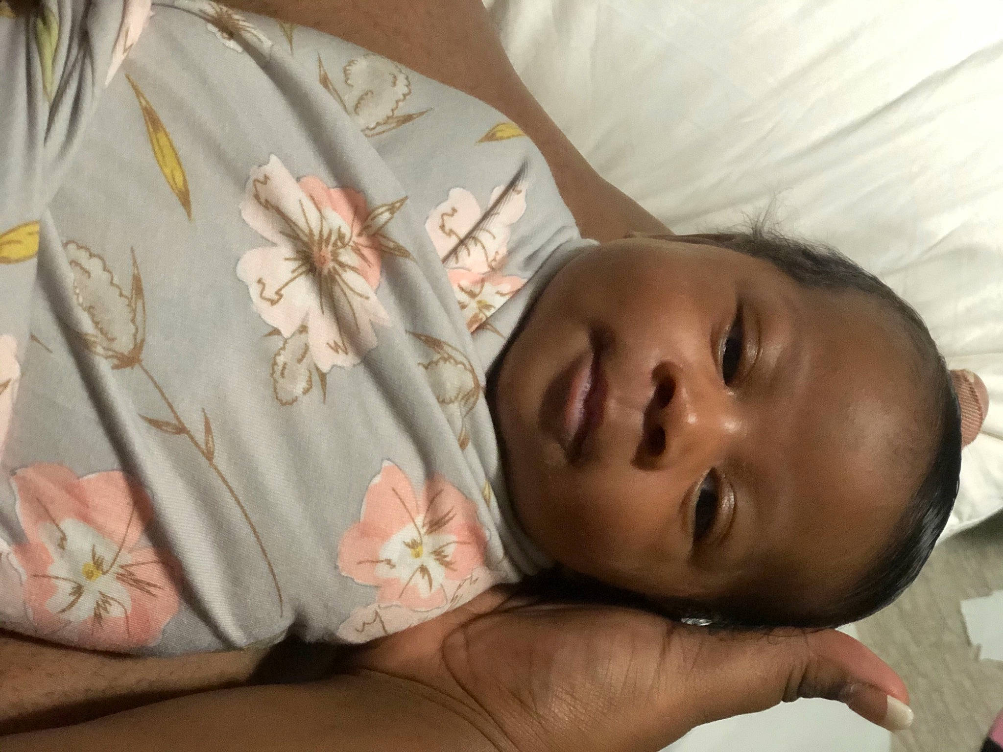 Dallis joined the competition — help win amazing prizes! abdomen, arm, baby, cheek, chest, child, comfort, eyelash, fashion_accessory, happy, headgear, human_body, linens, lip, neck, peach, person, skin, sleeve, textile