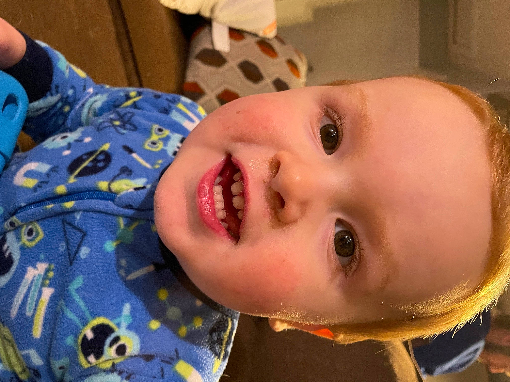 Charlie is registered to the contest to win money with this photo: baby, baby_toddler_clothing, cheek, child, chin, eye, eyebrow, eyelash, face, forehead, fun, happy, head, iris, lip, mouth, nose, person, skin, smile