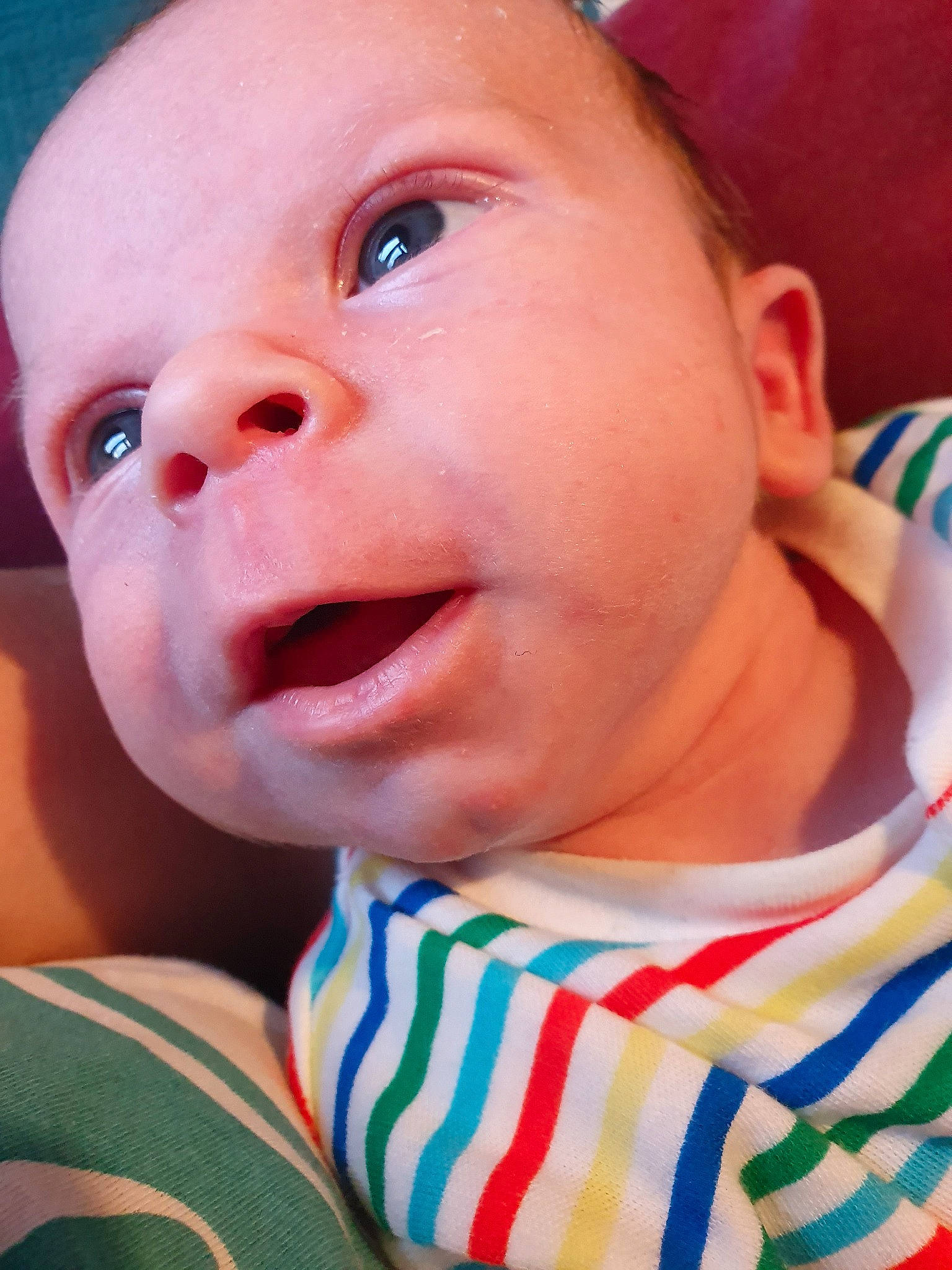 Jack is registered to the contest to win money with this photo: baby, baby_making_funny_faces, cheek, child, chin, close_up, ear, eye, face, facial_expression, head, lip, mouth, neck, nose, person, skin, smile, toddler, tongue