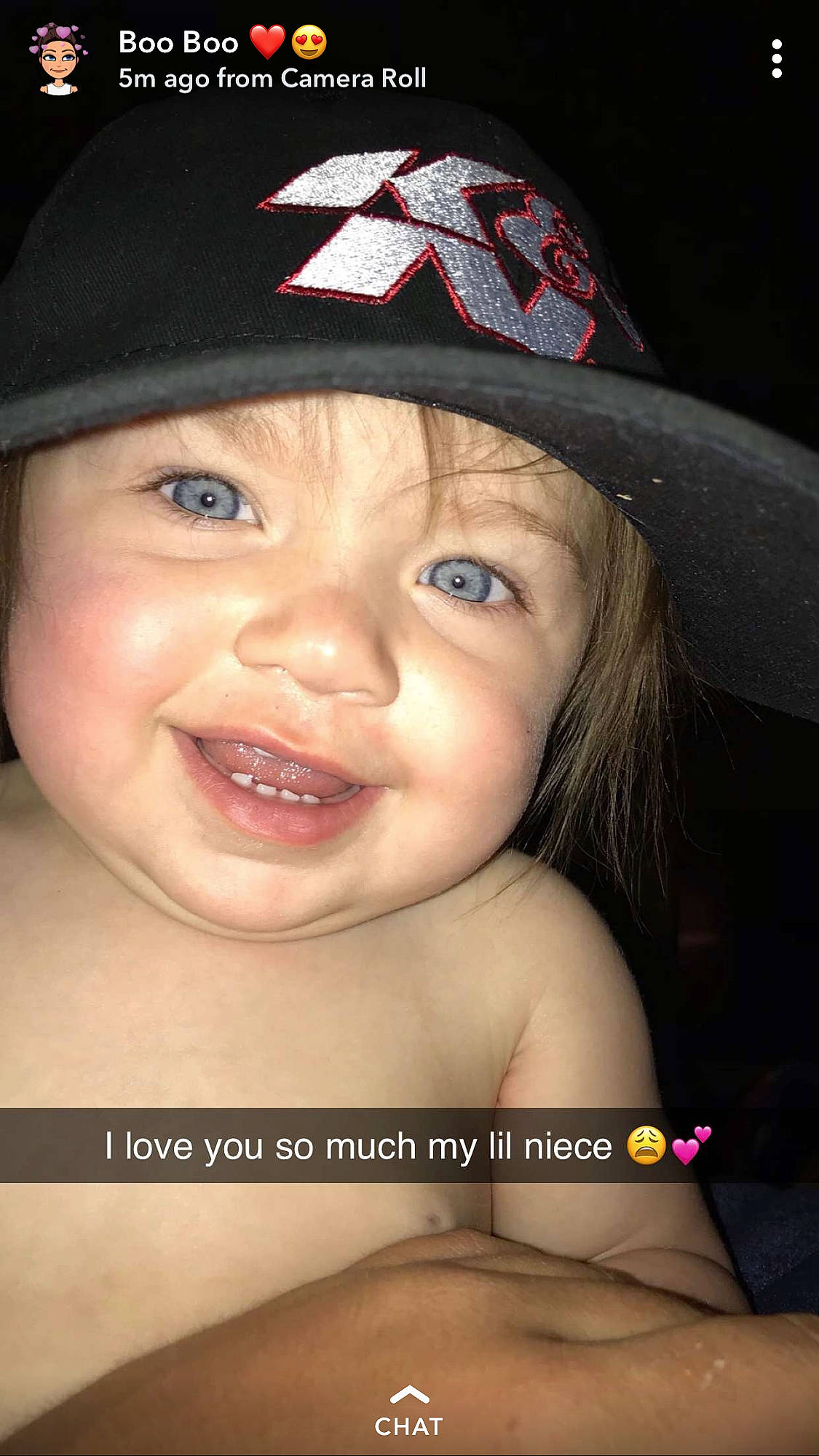 Kinzley joined the competition — help win amazing prizes! cap, cheek, child, child_model, chin, eyebrow, face, facial_expression, fashion_accessory, fun, hat, head, headgear, headwear, joy, lip, mouth, nose, person, photography