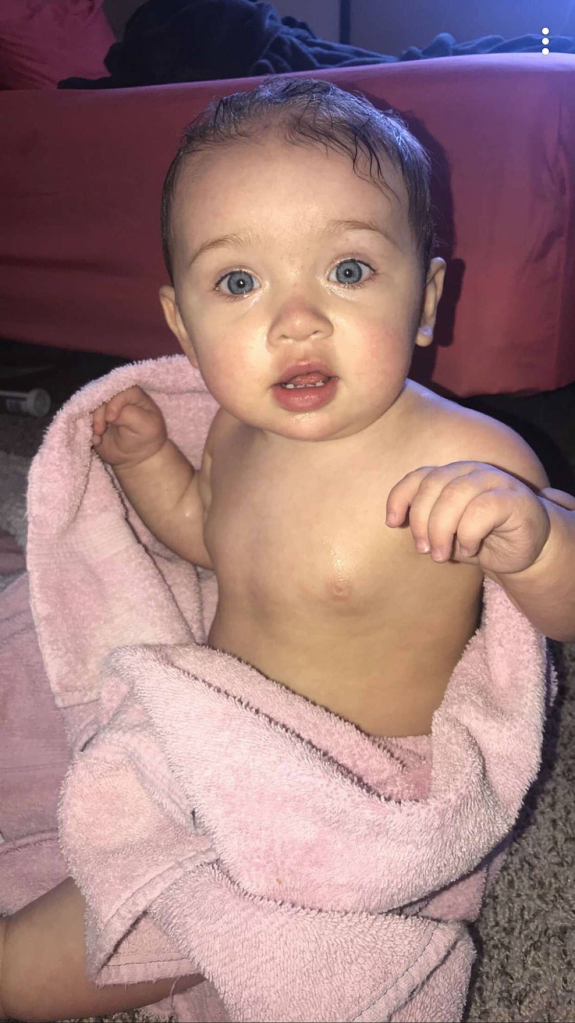 Kinzley joined the competition — help win amazing prizes! baby, cheek, child, chin, eye, eyebrow, face, facial_expression, forehead, head, iris, jaw, lip, mouth, muscle, neck, nose, person, skin, smile