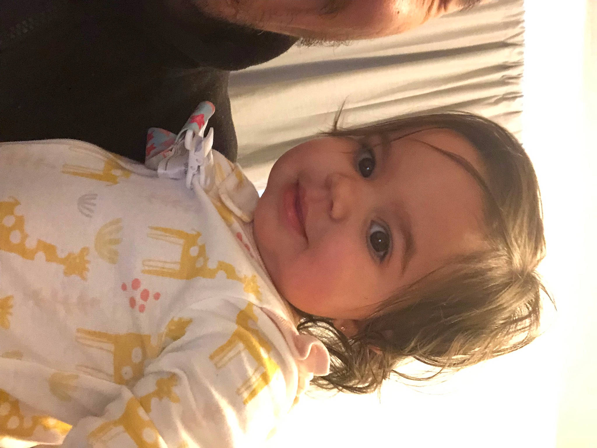 Arielle is registered to the contest to win money with this photo: blond, brown_hair, cheek, child, comfort, dress, eyelash, fun, happy, human_body, iris, joy, lip, nose, person, plant, skin, smile, toddler, tree