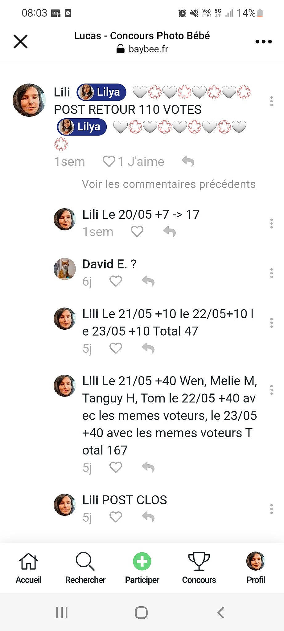 Lilya a rejoint le concours — aidez-le/la à gagner de superbes lots ! circle, font, multimedia, number, person, screenshot, software, web_page