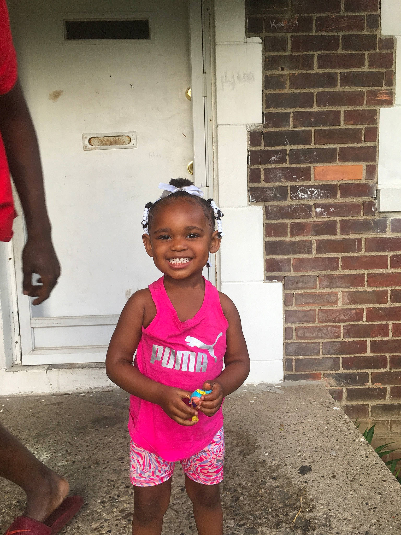 Aiyanna joined the competition — help win amazing prizes! adaptation, child, face, fun, happy, head, joy, people, person, pink, play, skin, smile, summer, toddler, vacation