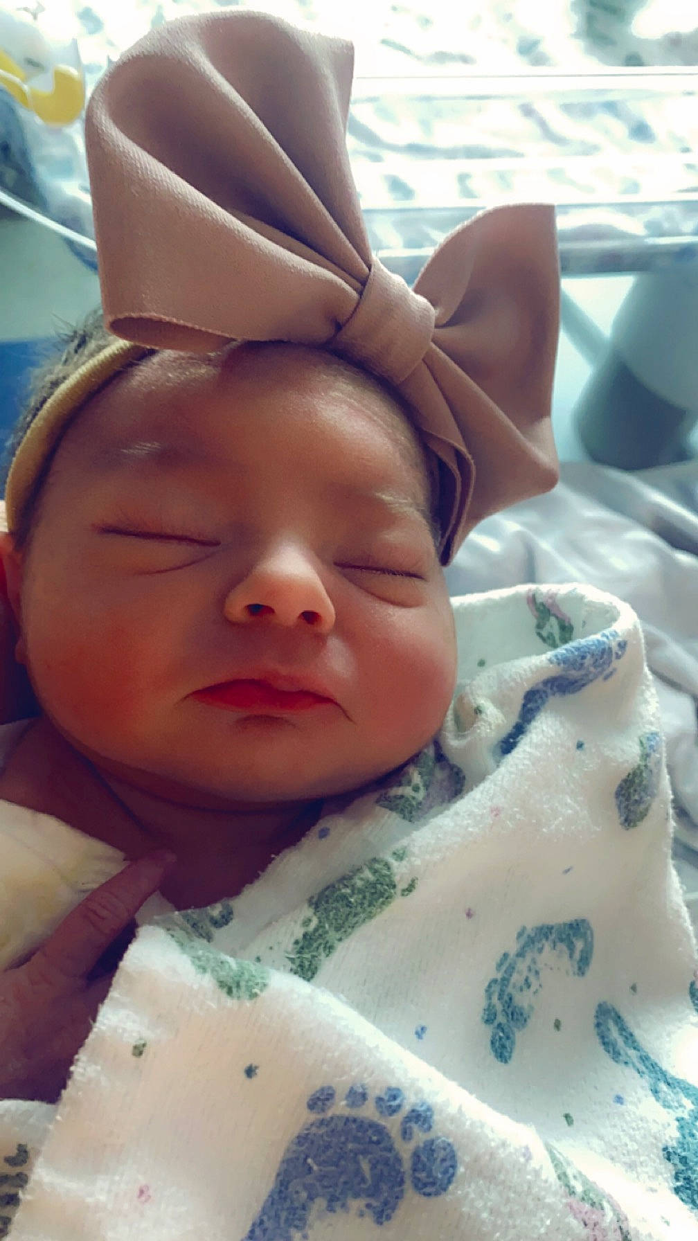 Aaliyah joined the competition — help win amazing prizes! baby, cheek, comfort, eyebrow, eyelash, fun, gesture, happy, headgear, linens, lip, mouth, neck, nose, person, pink, skin, textile, thumb, toddler