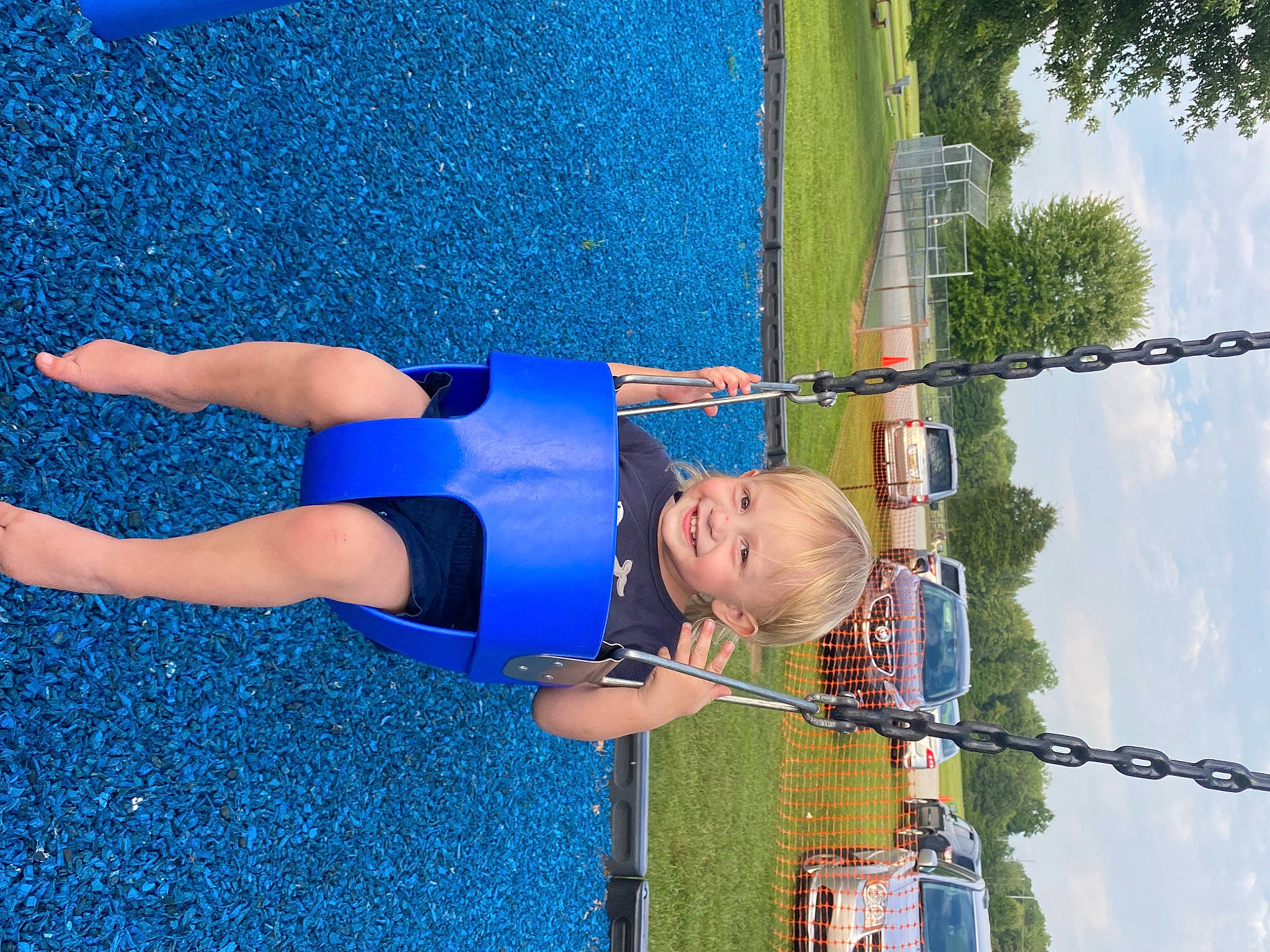 Kaiden is registered to the contest to win money with this photo: balance, blue, cloud, elbow, electric_blue, fun, joy, knee, leisure, line, people_in_nature, person, recreation, shorts, sky, sports, sports_uniform, sportswear, summer, thigh