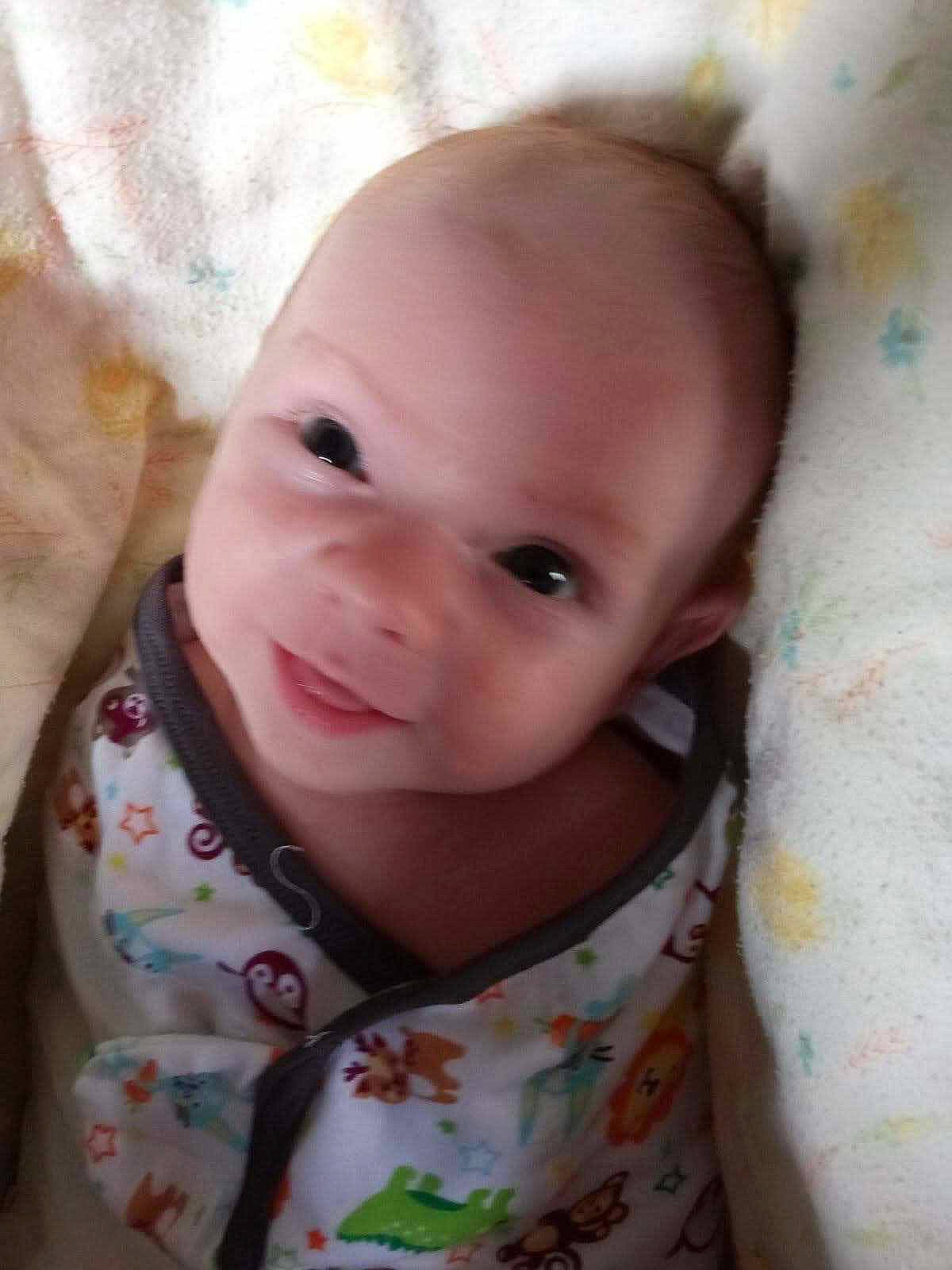 Lydia is registered to the contest to win money with this photo: baby, baby_toddler_clothing, cheek, child, chin, collar, eye, eyebrow, face, facial_expression, happy, head, iris, lip, mouth, nose, person, skin, sleeve, smile