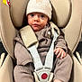baby, infant, car_seat, hat, knitwear, child, face, straps, sitting, clothing, cute, padded, safety, car, seat, child_seat, young, adorable, portrait, indoor