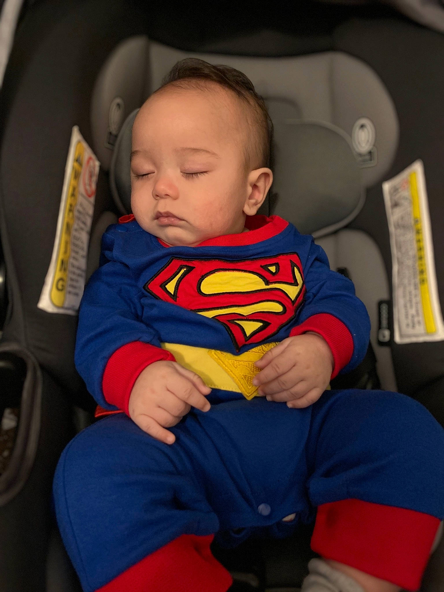 Todd joined the competition — help win amazing prizes! baby, baby_carriage, baby_in_car_seat, batman, car_seat, child, fictional_character, justice_league, mouth, person, product, superhero, superman, toddler