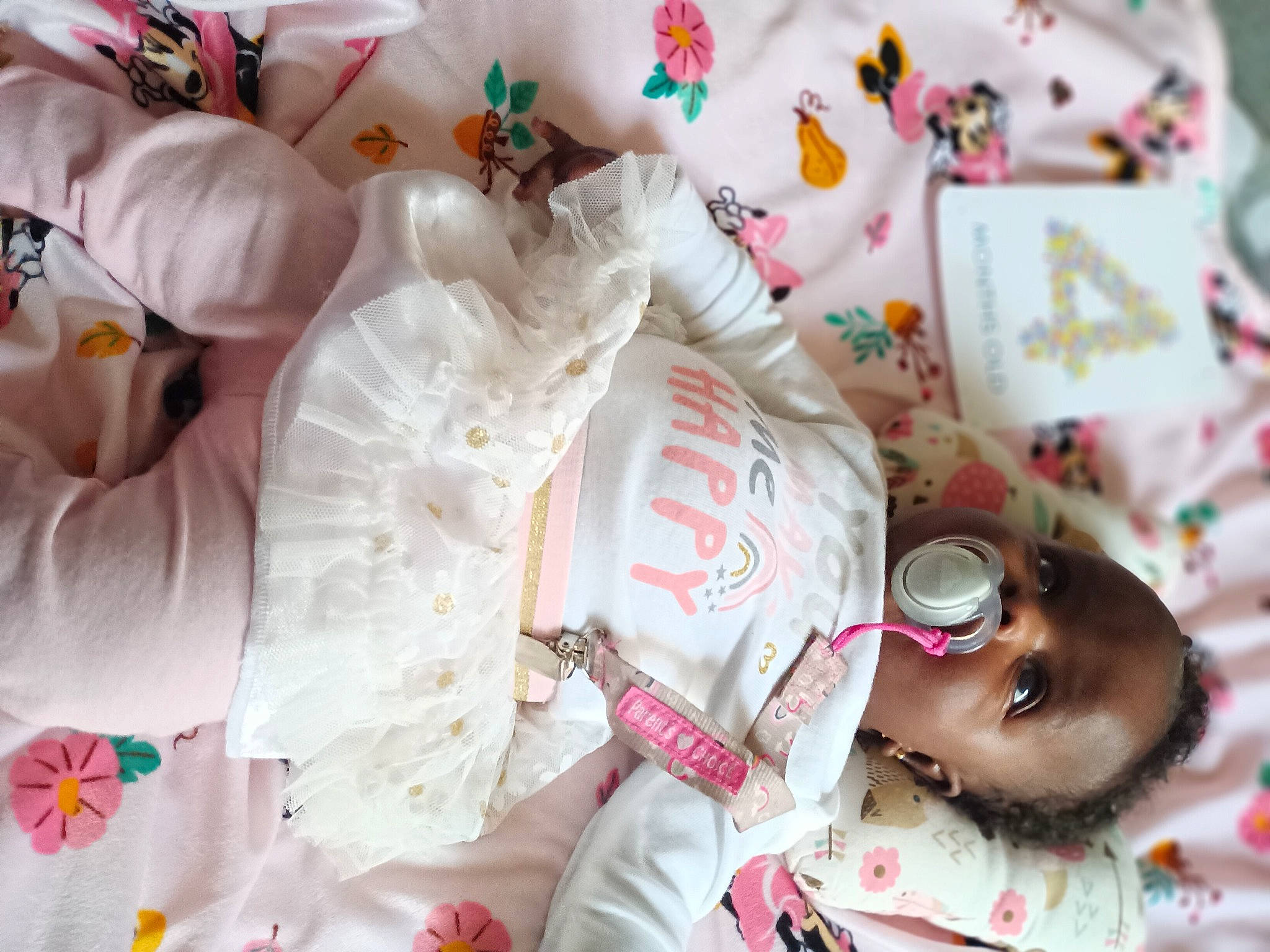 Reijanae joined the competition — help win amazing prizes! child, comfort_food, event, fashion_accessory, font, happy, linens, pattern, peach, person, pink, plastic, room, sweetness, textile, toddler, toy