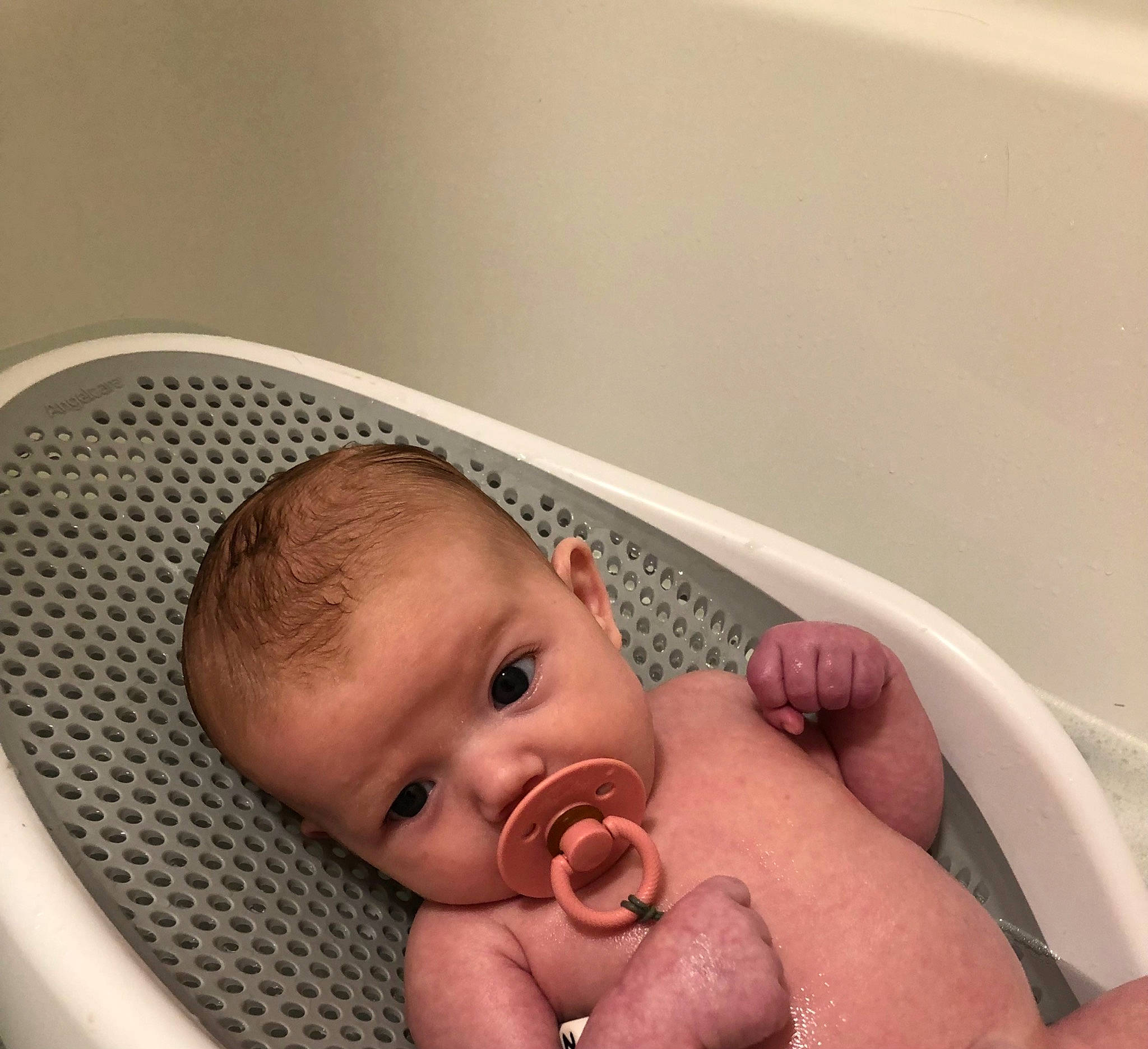 Adalynn is registered to the contest to win money with this photo: baby, baby_bathing, baby_products, baby_toddler_clothing, bathing, cheek, child, comfort, eyelash, finger, flesh, gesture, happy, lip, mouth, nail, person, plumbing_fixture, skin, thumb