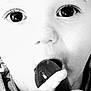 Maïwell a rejoint le concours — aidez-le/la à gagner de superbes lots ! black, black_and_white, cheek, eyelash, facial_expression, food, food_craving, gesture, happy, human_body, jaw, lip, mouth, nose, organ, photograph, skin, style, toddler, white
