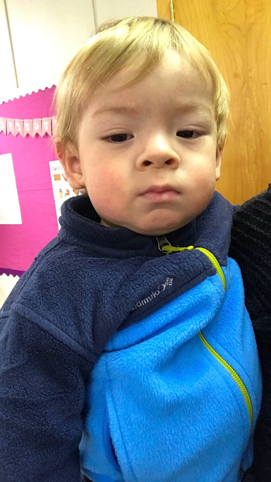 Julian Hernan joined the competition — help win amazing prizes! baby, baby_toddler_clothing, bib, cheek, child, comfort, electric_blue, eyebrow, eyelash, fun, happy, head, iris, nose, person, personal_protective_equipment, polar_fleece, sitting, skin, sleeve