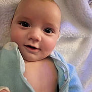 Codi joined the competition — help win amazing prizes! baby, babylaughing, blanket, bodypart, clothing, face, finger, hand, happy, head, laughing, mouth, newborn, person, photography, portrait, quilt, smile, teeth, towel