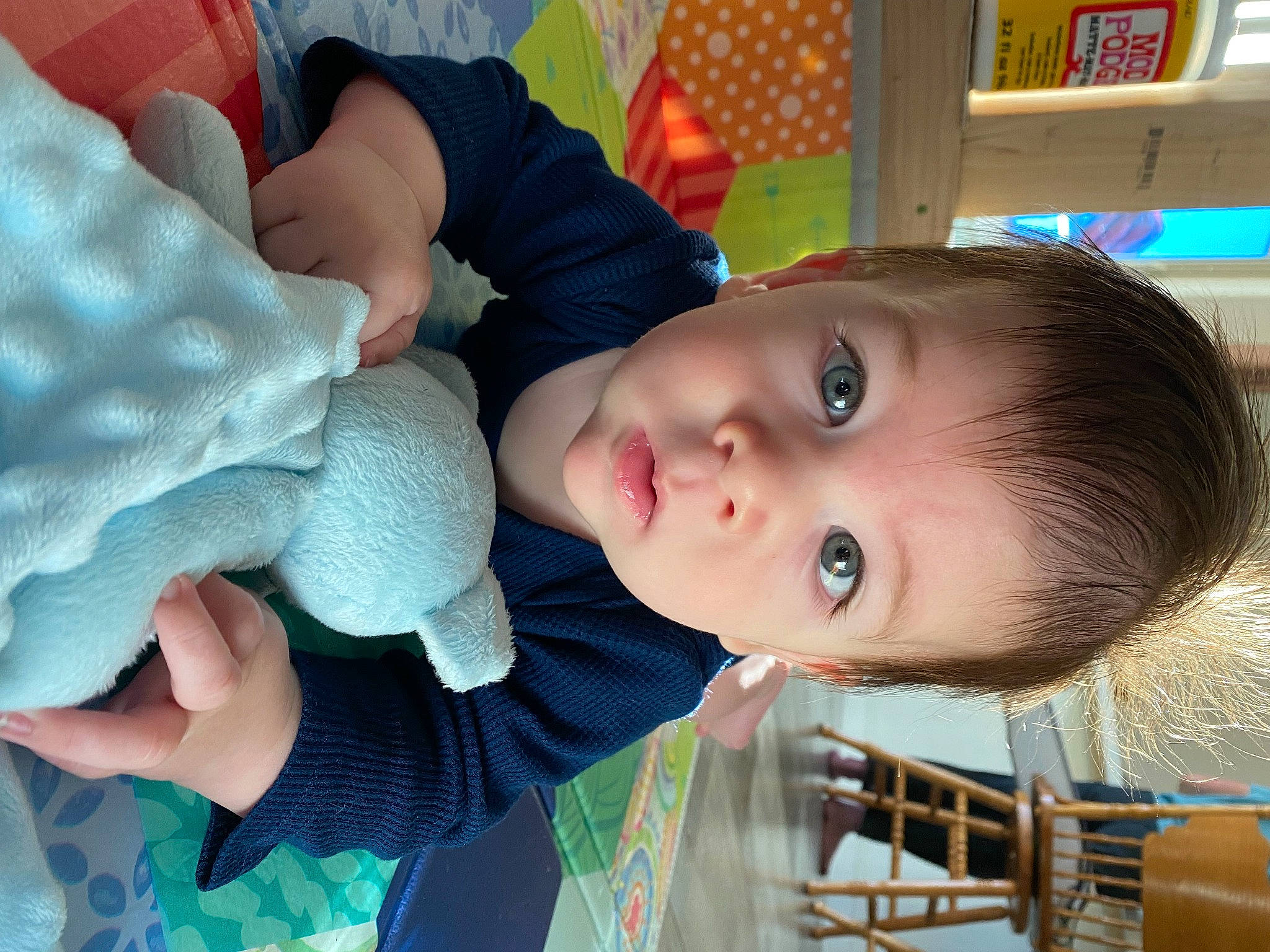 Virgil joined the competition — help win amazing prizes! baby, baby_products, baby_safety, baby_toddler_clothing, cheek, child, comfort, eye, eyelash, fun, green, happy, iris, linens, mouth, nose, pattern, person, sitting, skin