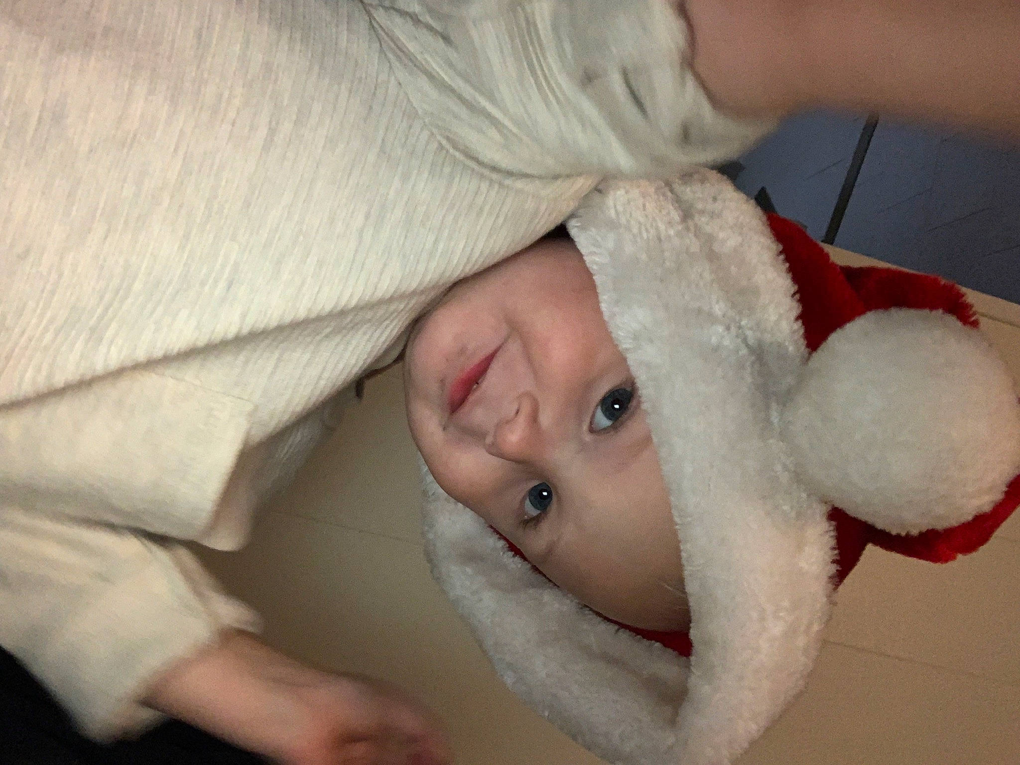 Hunter is registered to the contest to win money with this photo: baby, cheek, child, comfort, elbow, event, eyelash, finger, fur, gesture, hand, happy, headwear, joy, lip, nail, nose, person, skin, smile