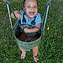 Jaymier joined the competition — help win amazing prizes! toddler, child, swing, playground, grass, smiling, happy, outdoor, baby, green, clothing, feet, joyful, fun, summer, park, metal, seat, nature, cute