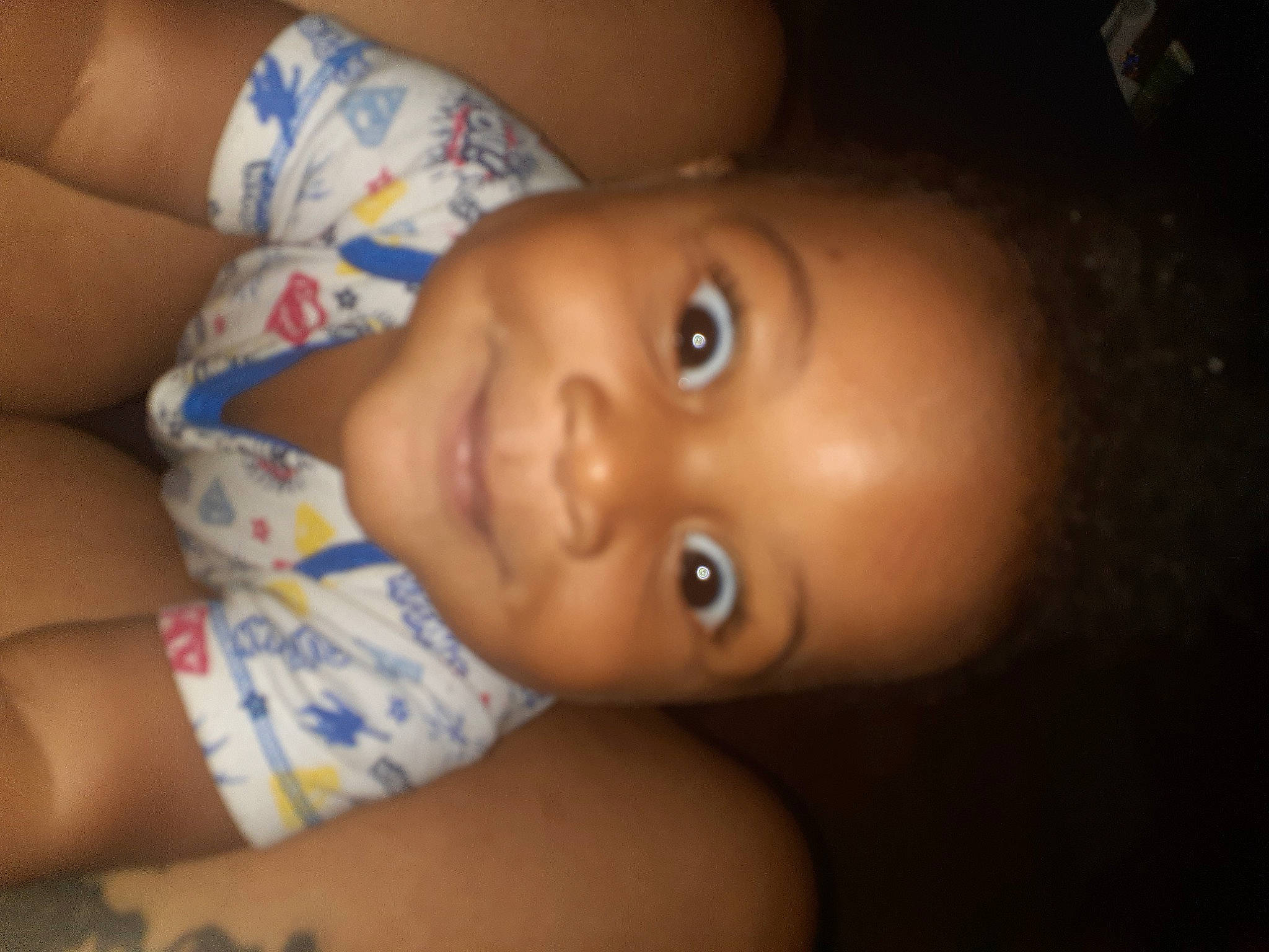 Jabari is registered to the contest to win money with this photo: baby, baby_toddler_clothing, black_hair, cheek, elbow, eyelash, flash_photography, forehead, fun, hair, happy, human_body, iris, joy, lip, mouth, neck, nose, person, skin