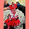 Leann Marie is registered to the contest to win money with this photo: baby, blanket, child, clothing, couch, decor, family, game_controller, happy, headband, home, indoor, person, playful, red_tutu, relaxing, sitting, smile, toddler, young_child