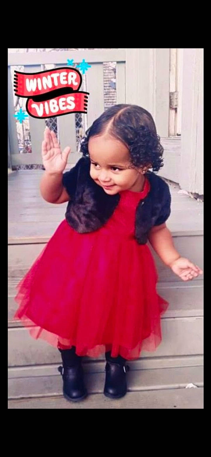 Alianna is registered to the contest to win money with this photo: baby_toddler_clothing, beauty, child, clothing, day_dress, electric_blue, event, formal_wear, fun, happy, magenta, person, pink, purple, ruffle, sleeve, smile, standing, thigh, toddler
