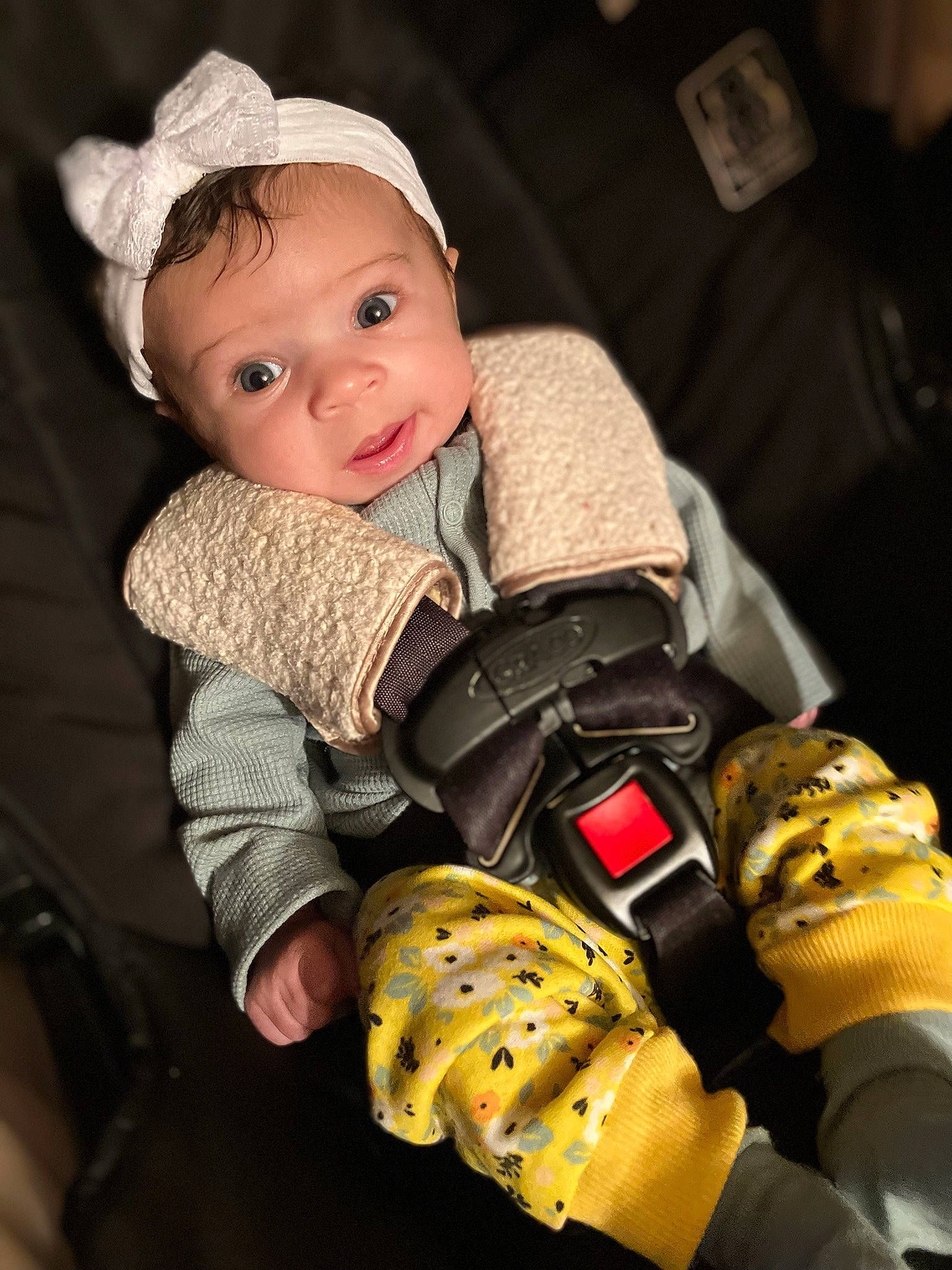 Mariana joined the competition — help win amazing prizes! baby, baby_products, baby_toddler_clothing, cap, carmine, cheek, child, comfort, fashion_accessory, fun, glove, headgear, nail, person, personal_protective_equipment, skin, sleeve, sports_gear, thumb, toddler