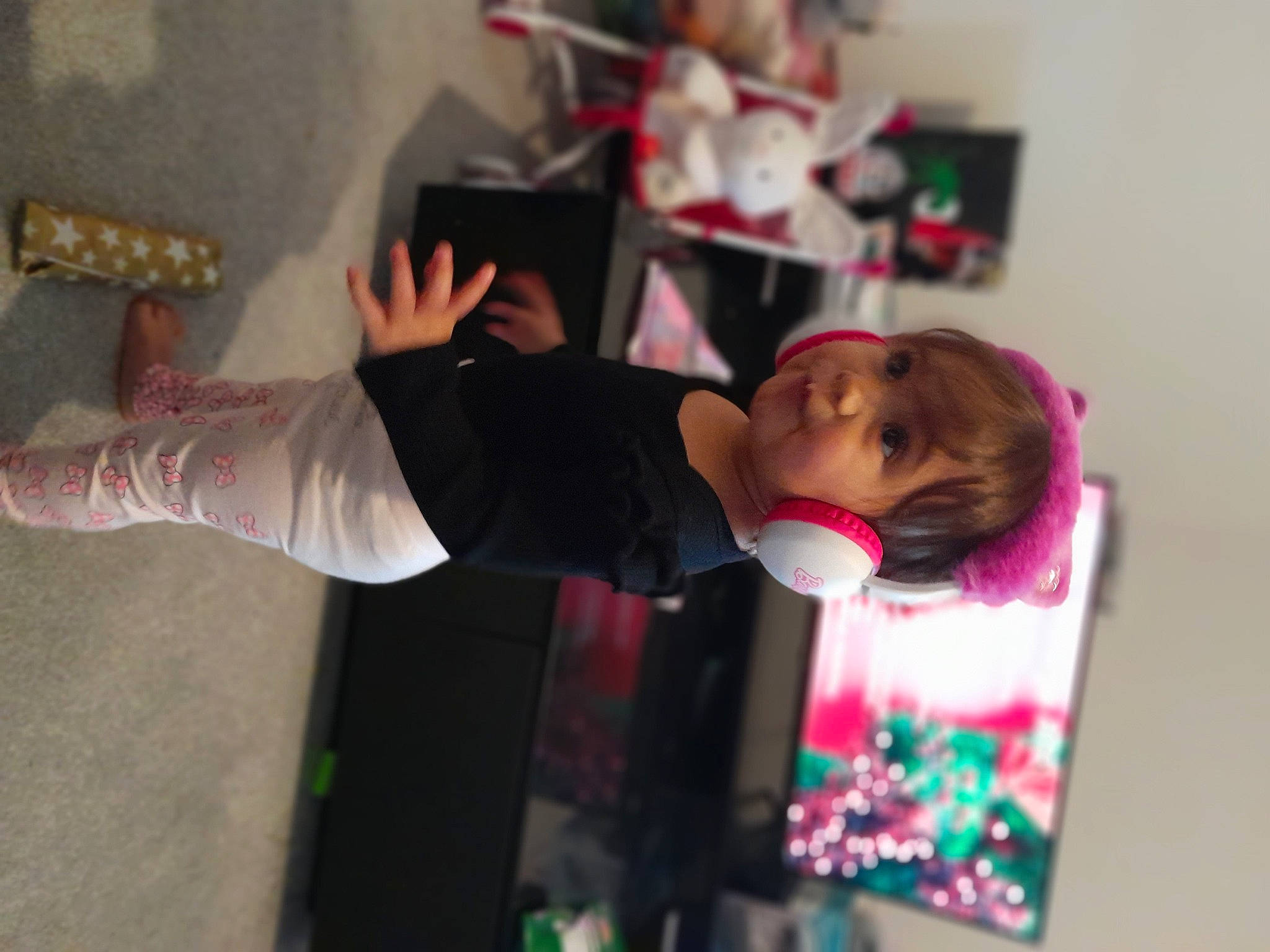 Brooklyn-louise joined the competition — help win amazing prizes! carmine, child, costume, event, fashion_design, fun, happy, hat, magenta, person, pink, plant, room, toy, tree