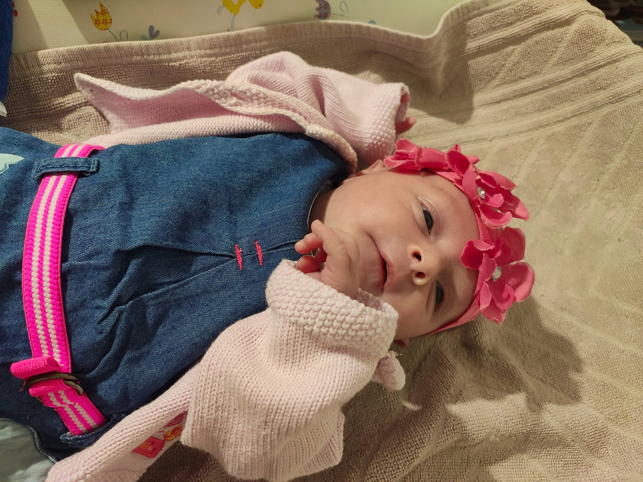 Kayline participe au concours pour gagner de l'argent avec cette photo : baby, baby_products, baby_sleeping, baby_toddler_clothing, bedding, bedtime, carmine, cheek, child, comfort, flooring, fur, headwear, linens, magenta, nap, person, polar_fleece, sleep, sleeve