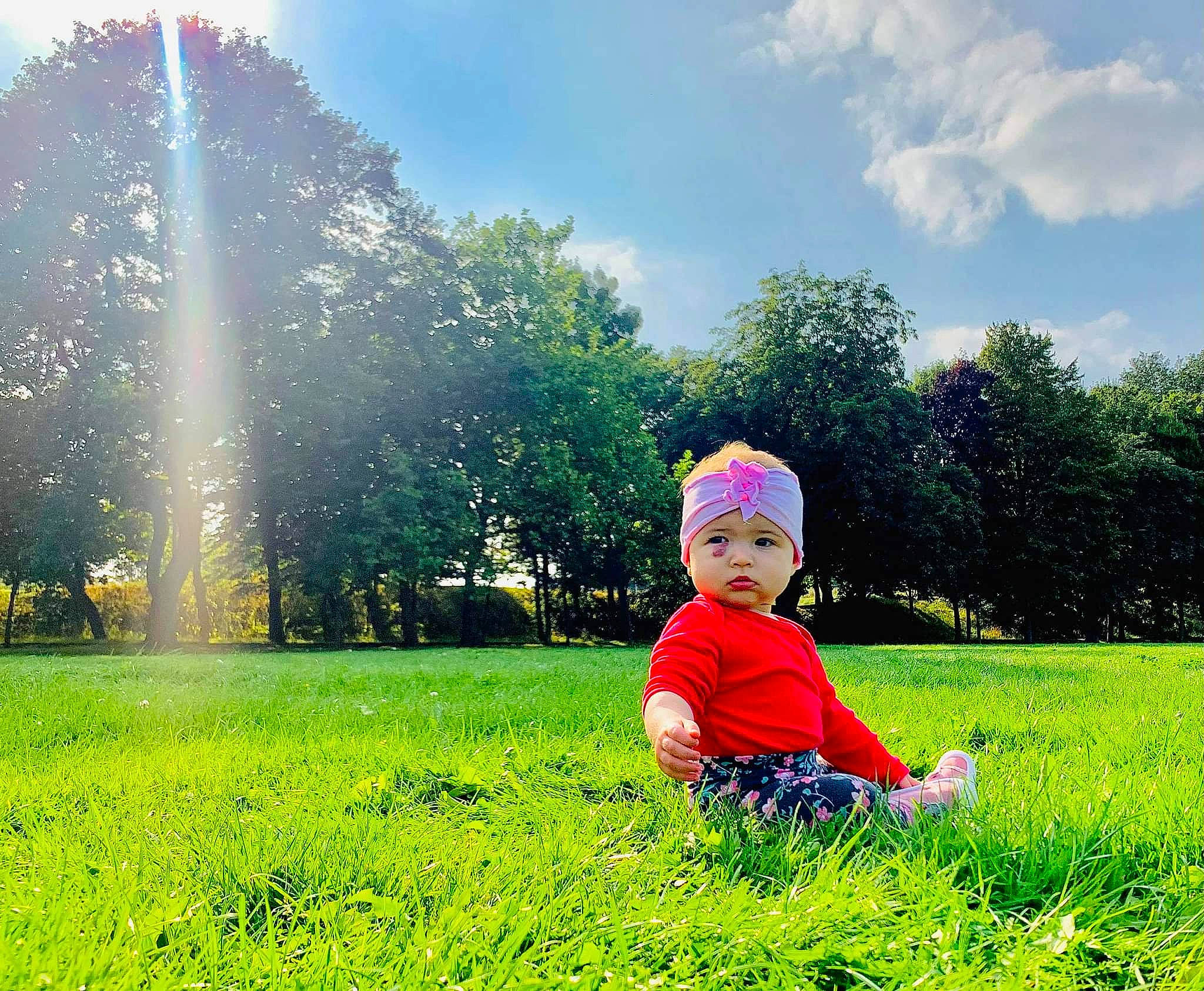 Marcelina joined the competition — help win amazing prizes! botany, cloud, grass, grassland, green, groundcover, happy, headwear, landscape, leaf, light, morning, natural_environment, natural_landscape, nature, people_in_nature, person, plant, sky, summer