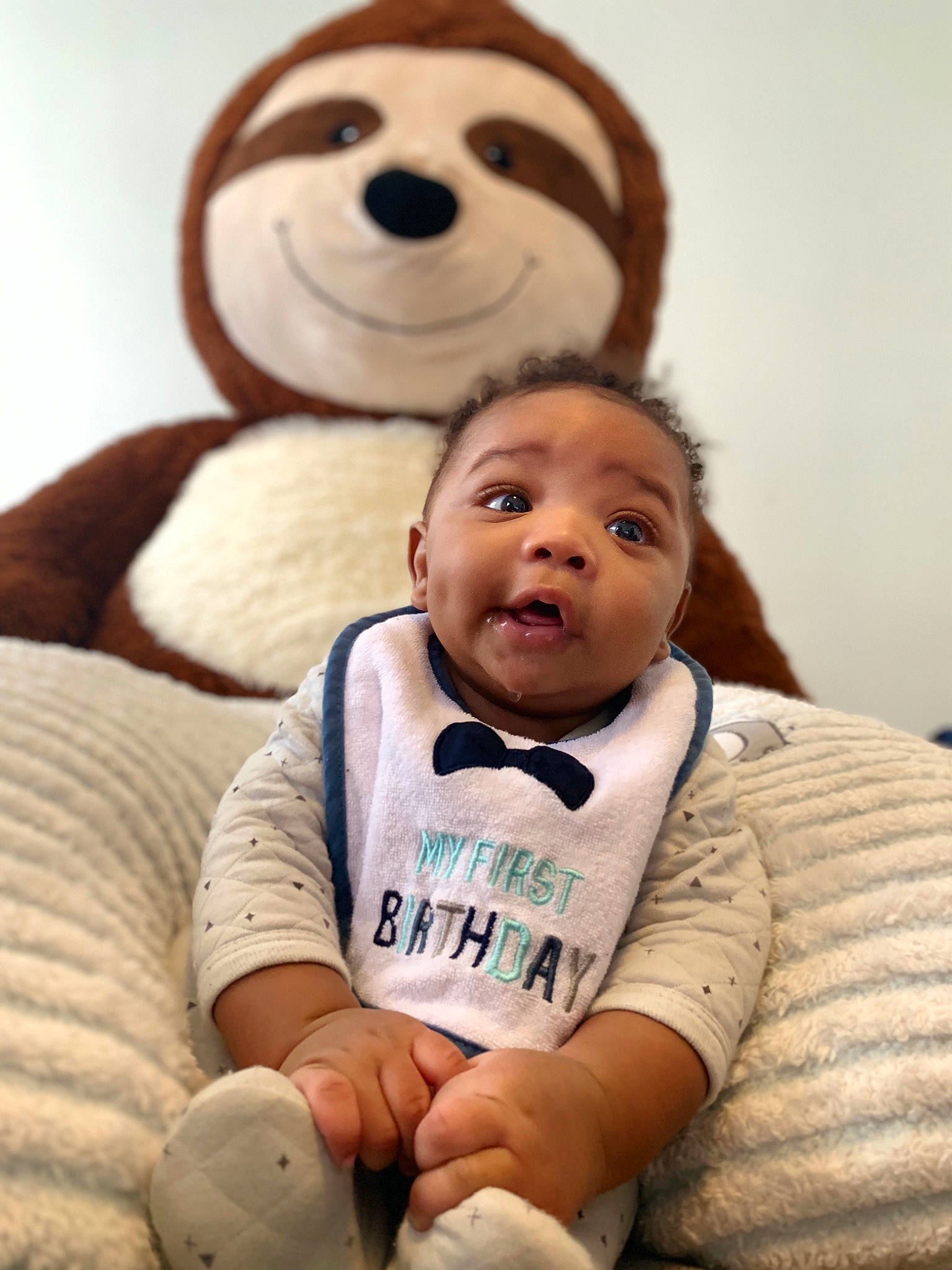 Kamren is registered to the contest to win money with this photo: baby, child, happy, person, smile, teddy_bear, toddler