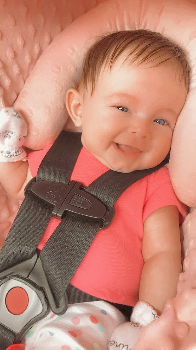 Alayna is registered to the contest to win money with this photo: baby, cheek, child, finger, joy, person, product, skin, toddler