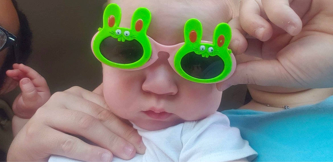 Keagan joined the competition — help win amazing prizes! arm, baby_toddler_clothing, ear, eye, eyebrow, eyelash, eyewear, facial_expression, finger, gesture, glasses, goggles, hand, happy, head, mouth, nose, person, skin, sunglasses