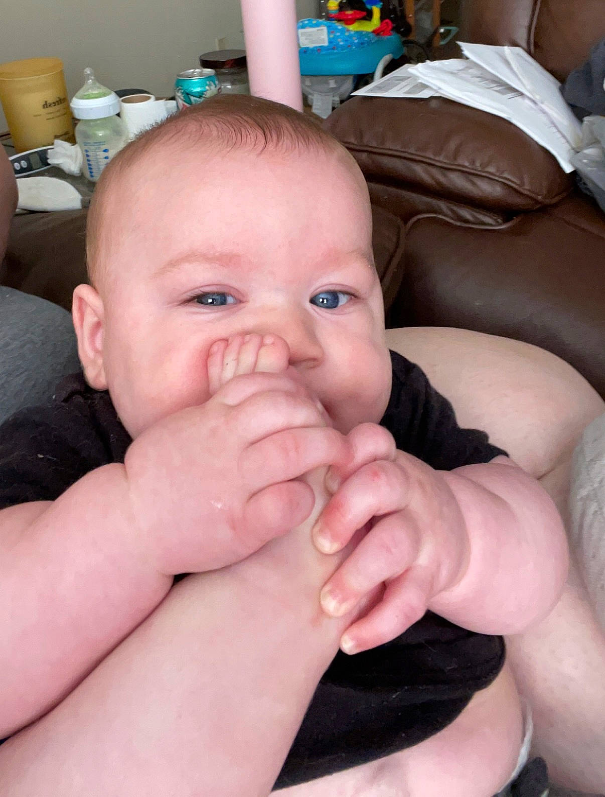 Keagan joined the competition — help win amazing prizes! baby, cheek, chin, comfort, ear, eye, eyebrow, eyelash, finger, gesture, hand, iris, joint, lip, mouth, muscle, neck, nose, person, skin