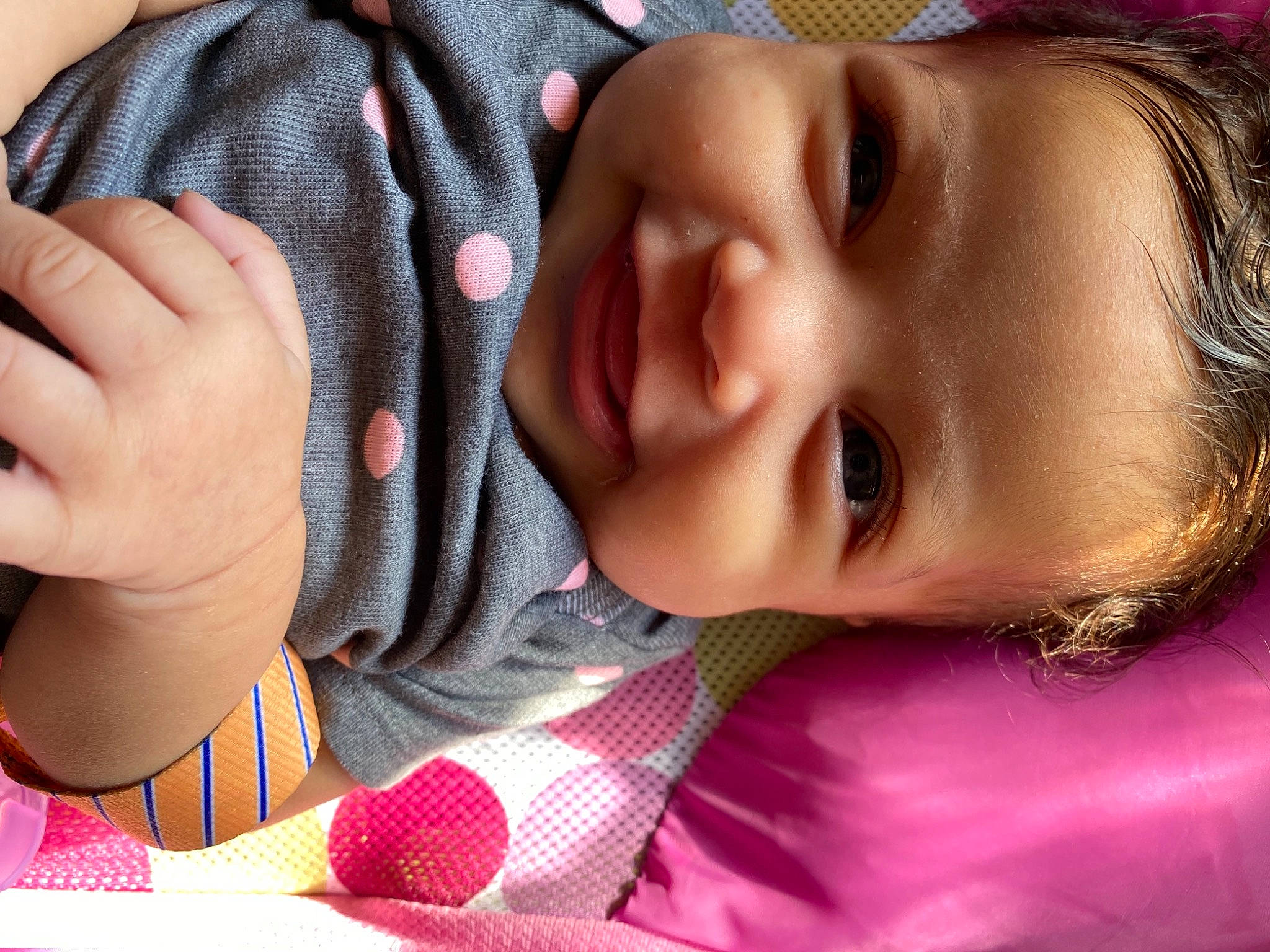 Kamaiyah is registered to the contest to win money with this photo: baby, baby_toddler_clothing, cheek, chin, eyebrow, eyelash, facial_expression, finger, gesture, hairstyle, happy, head, iris, lip, mammal, mouth, nose, person, skin, sleeve